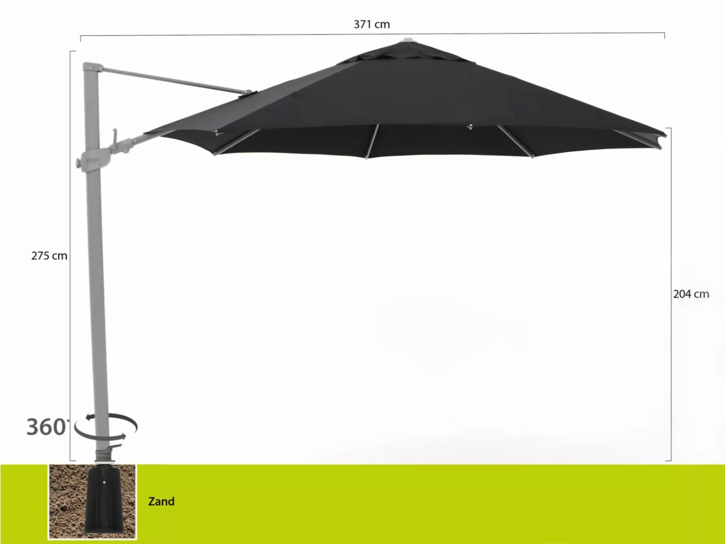 Shadowline Austin Ampelschirm ø 350 cm günstig online kaufen