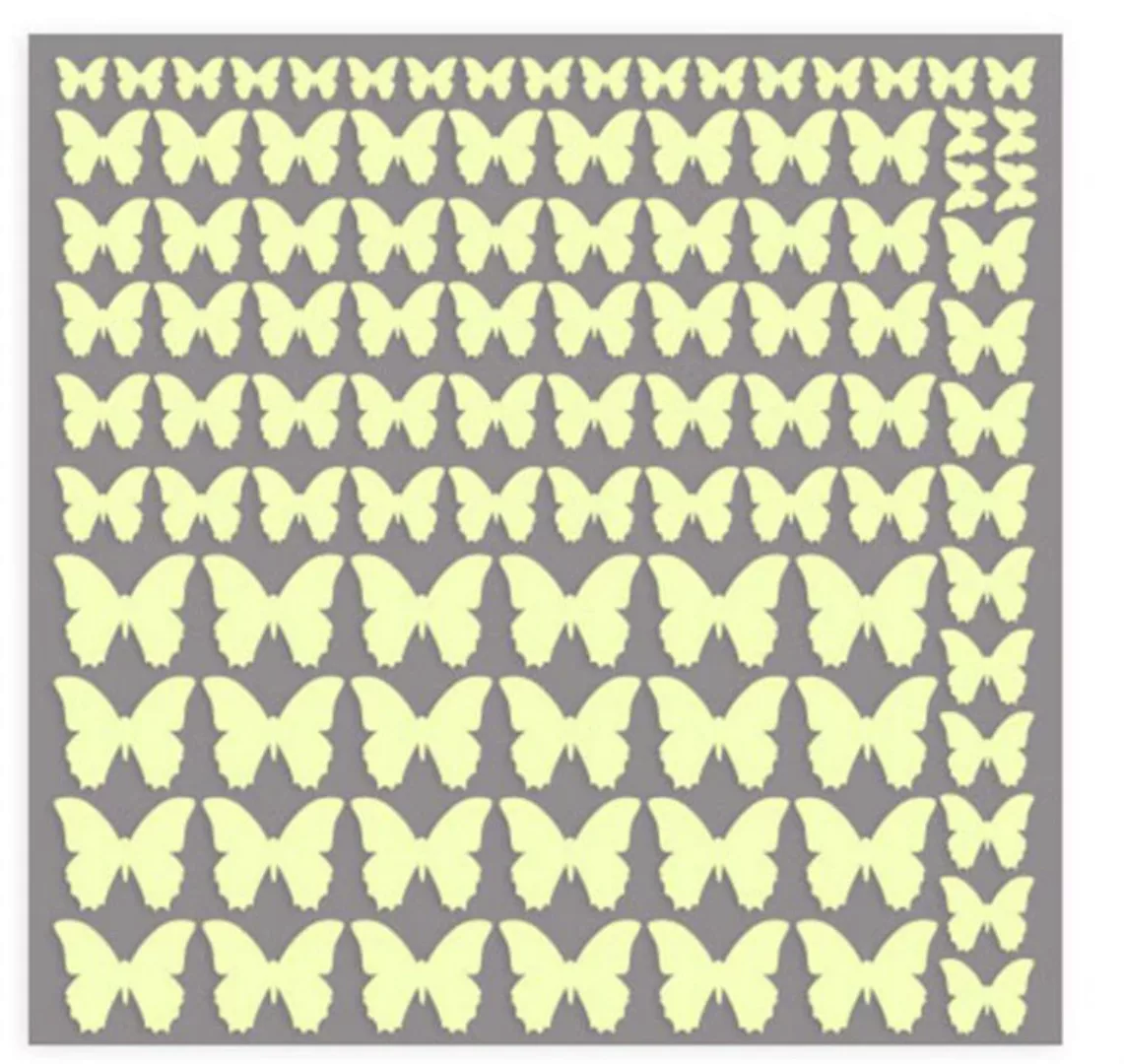 Wall-Art Wandtattoo »Leuchtsticker Schmetterlinge«, (1 St.) günstig online kaufen