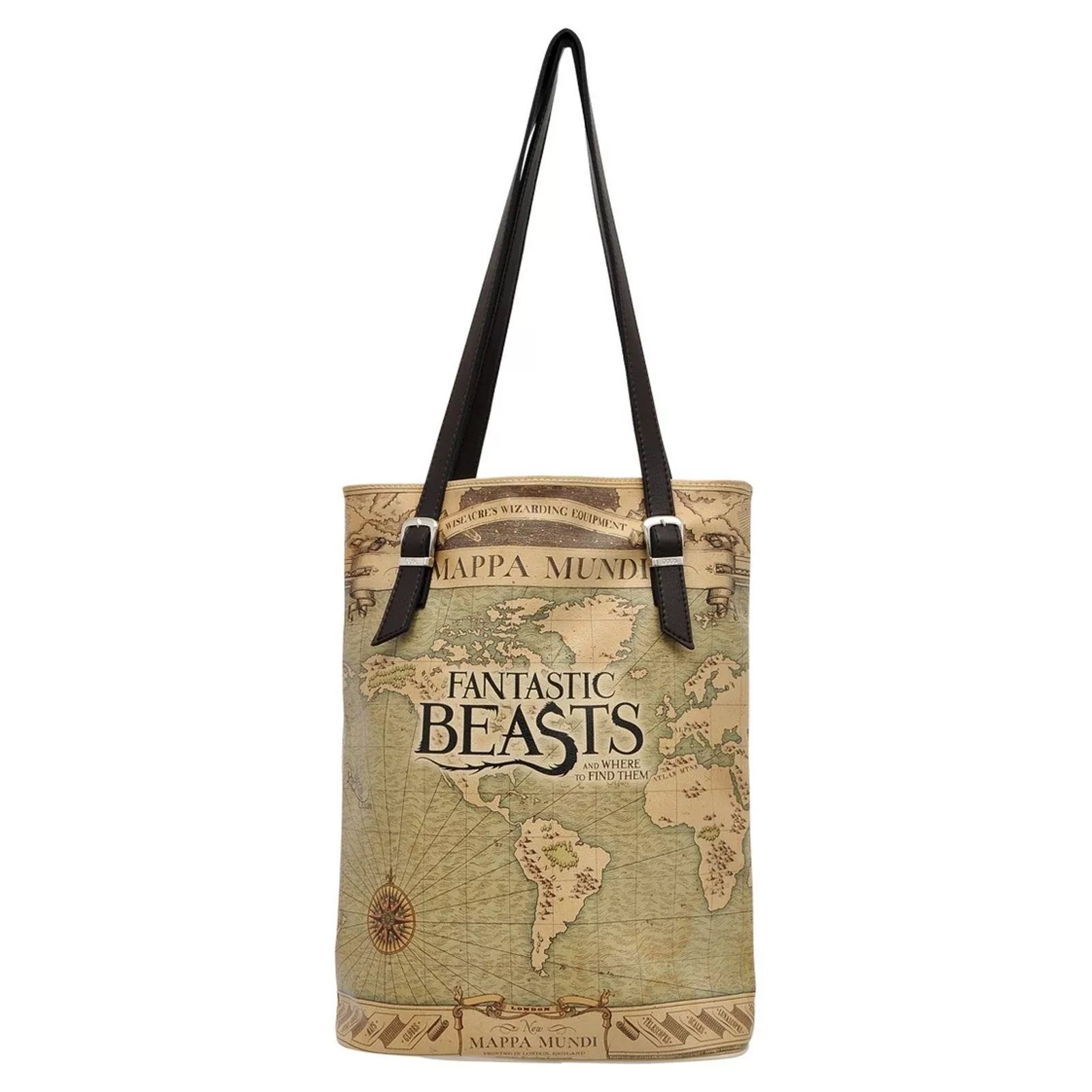 DOGO Umhängetasche "Damen Tall Bag Mappa Mundi Fantastic Beasts Vegan Damen günstig online kaufen