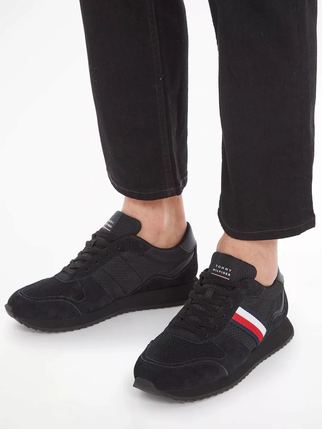 Tommy Hilfiger Sneaker "RUNNER EVO MIX", mit gepolstertem Schaftrand, Freiz günstig online kaufen