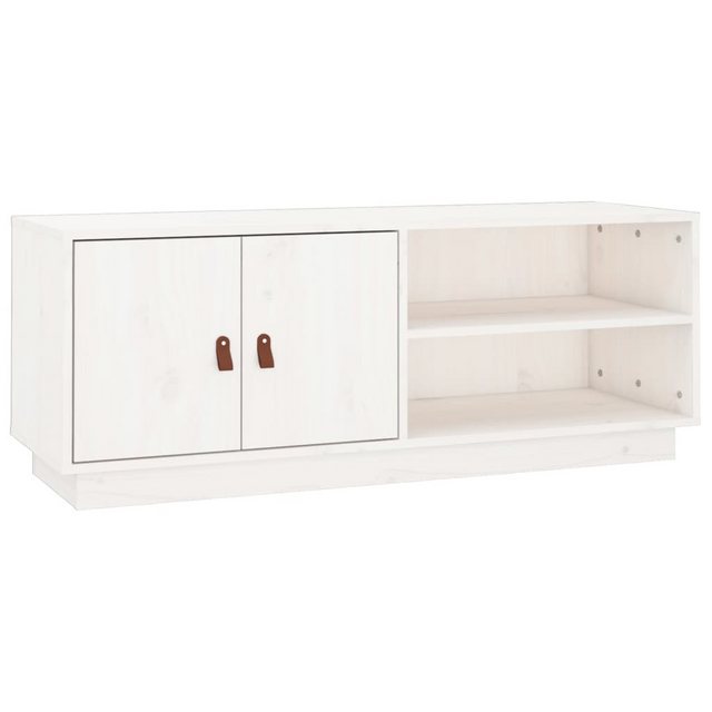 vidaXL TV-Schrank TV-Schrank Weiß 105x34x40 cm Massivholz Kiefer (1-St) günstig online kaufen