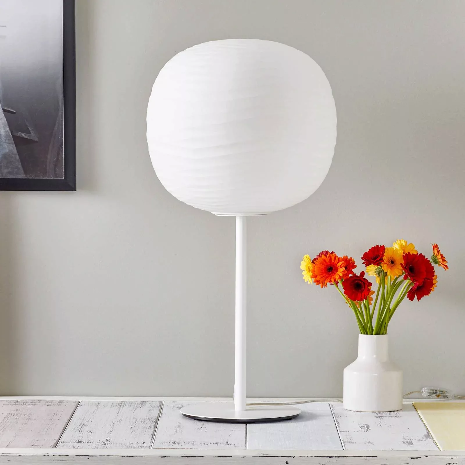 Foscarini Gem tavolo alta Tischleuchte, weiß günstig online kaufen