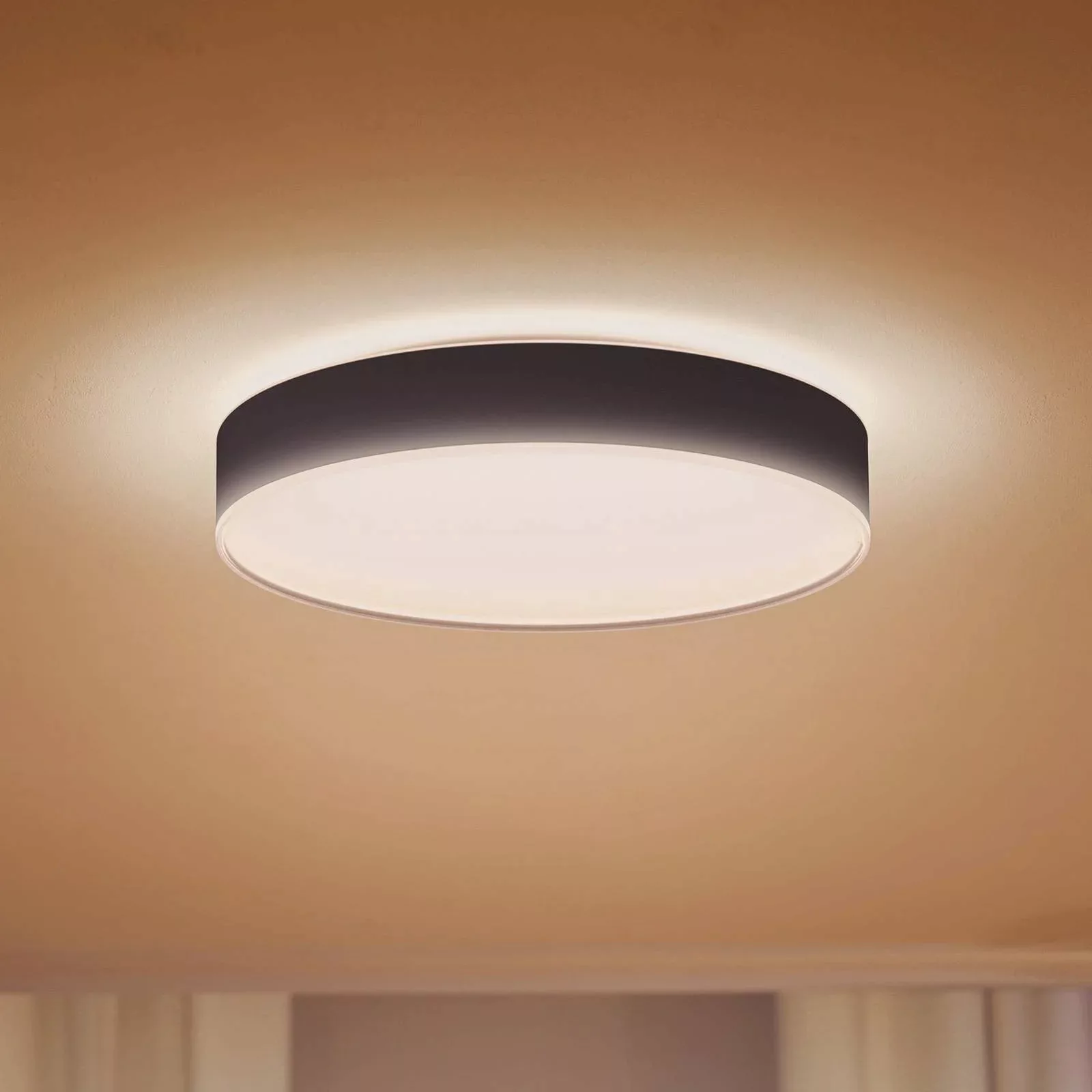 Philips Hue Enrave LED-Deckenlampe 42,5cm schwarz günstig online kaufen