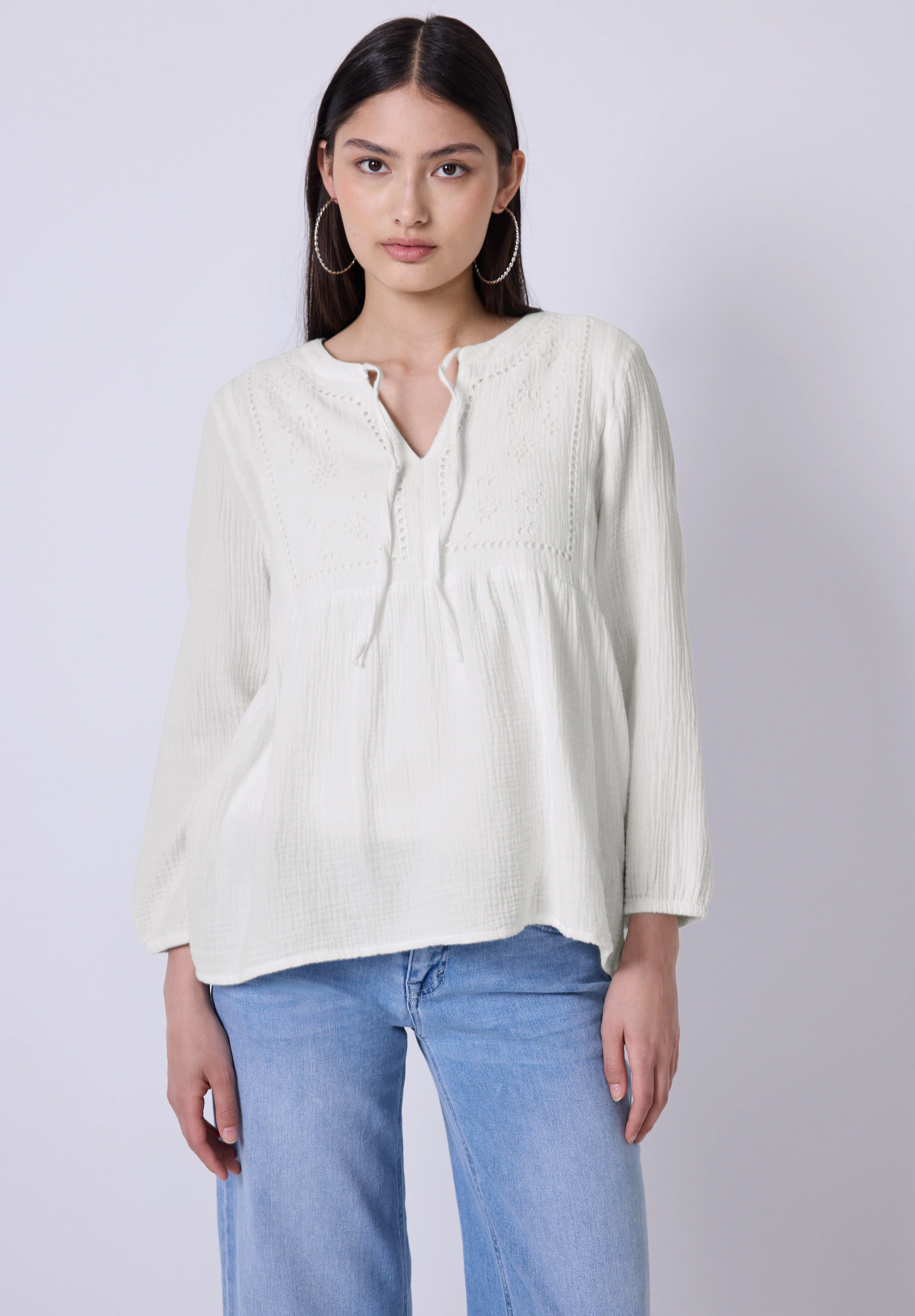 STREET ONE STUDIO Shirtbluse, mit 3/4 Ärmeln günstig online kaufen
