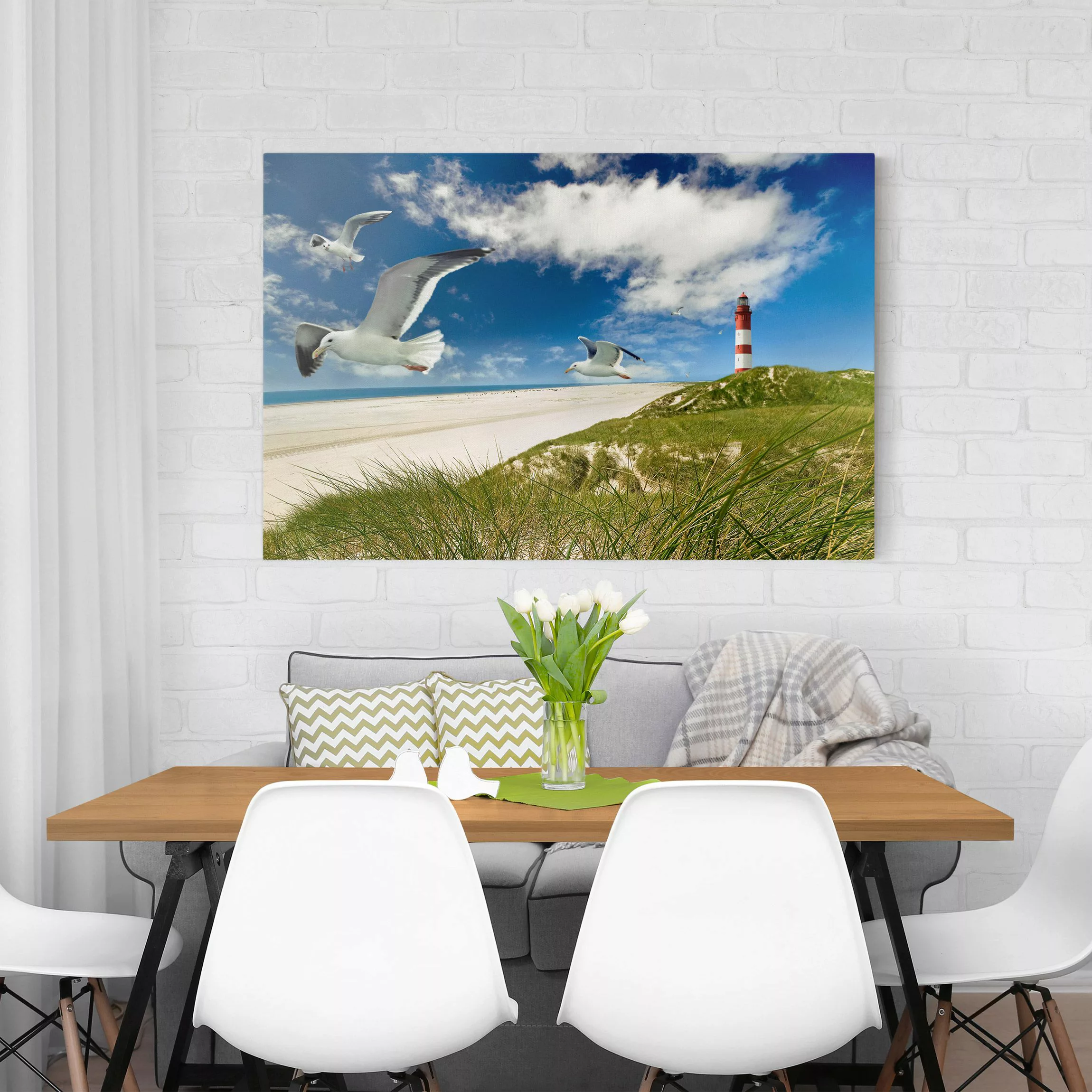 Leinwandbild Leuchtturm - Querformat Dune Breeze günstig online kaufen