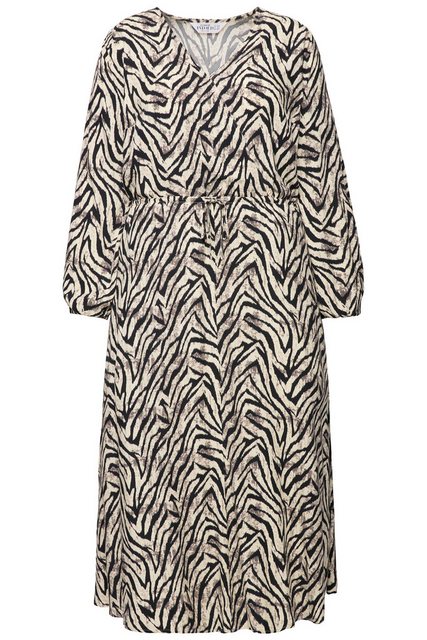 Studio Untold Sommerkleid Maxikleid A-Line Zebra Print Wrap-Effekt günstig online kaufen