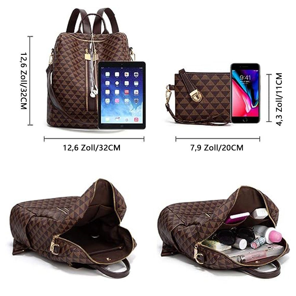 REDOM Rucksack Handtasche Freizeitrucksack Umhängetasche (32x32x14 günstig online kaufen