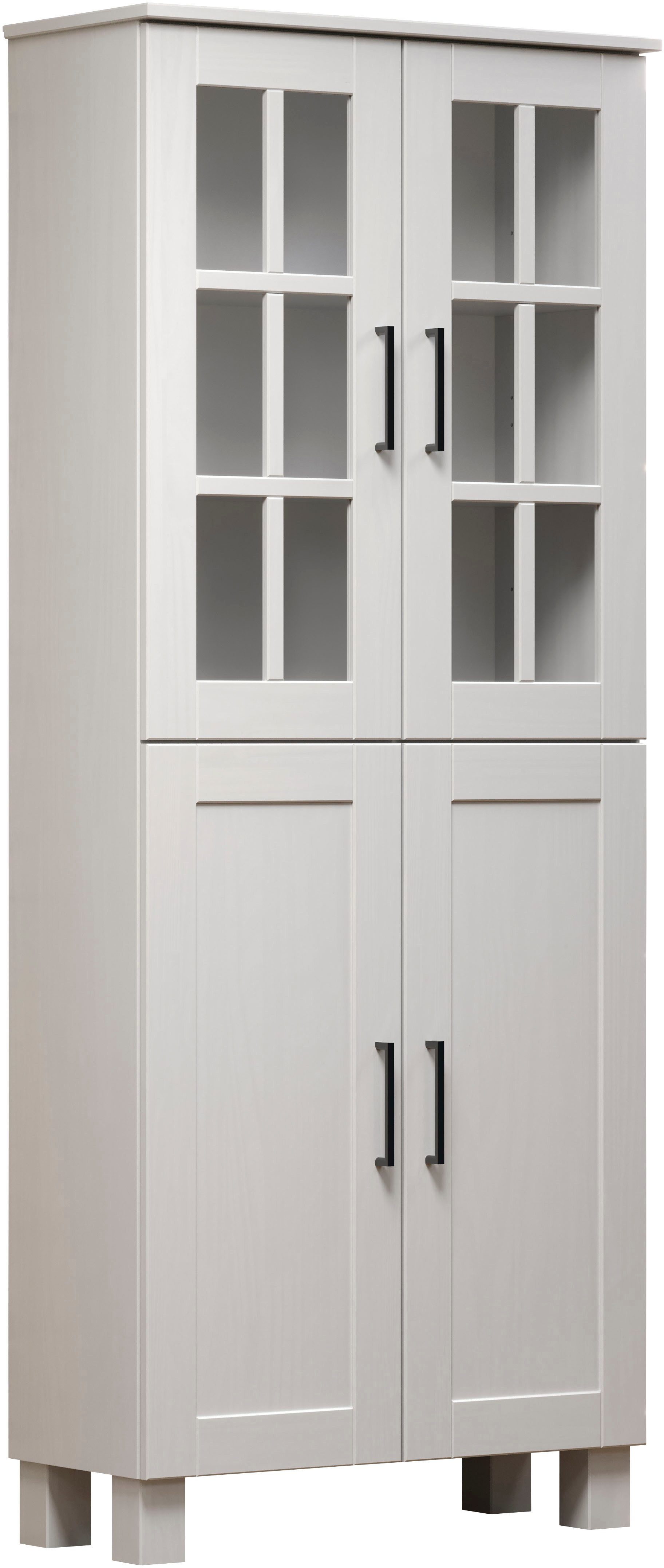 welltime Hochschrank "Ulea", (1 St.), Breiter Badschrank aus Massivholz - M günstig online kaufen