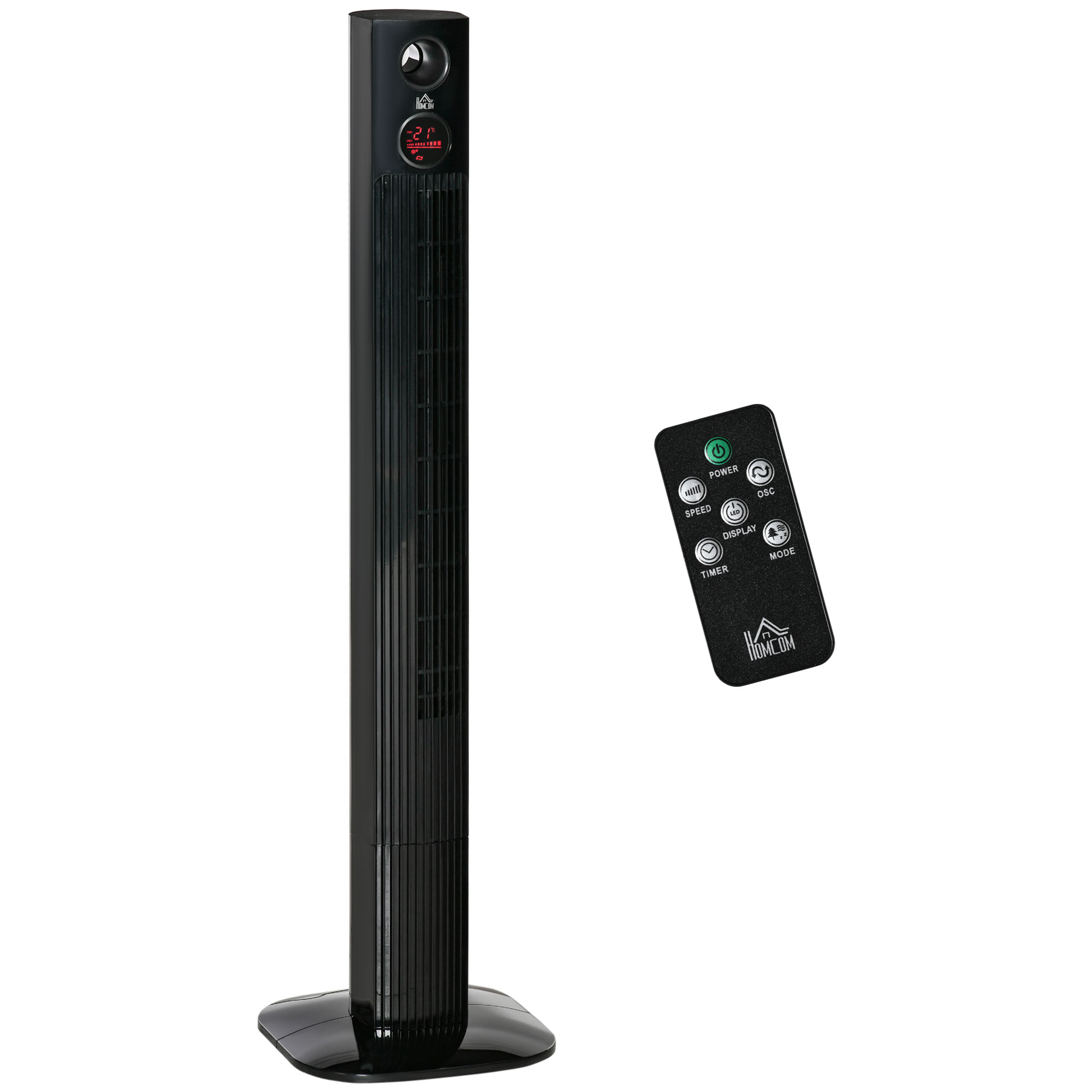 HOMCOM Standventilator mit Fernbedienung 45W 12H Timer 70° Oszillation 3 Be günstig online kaufen