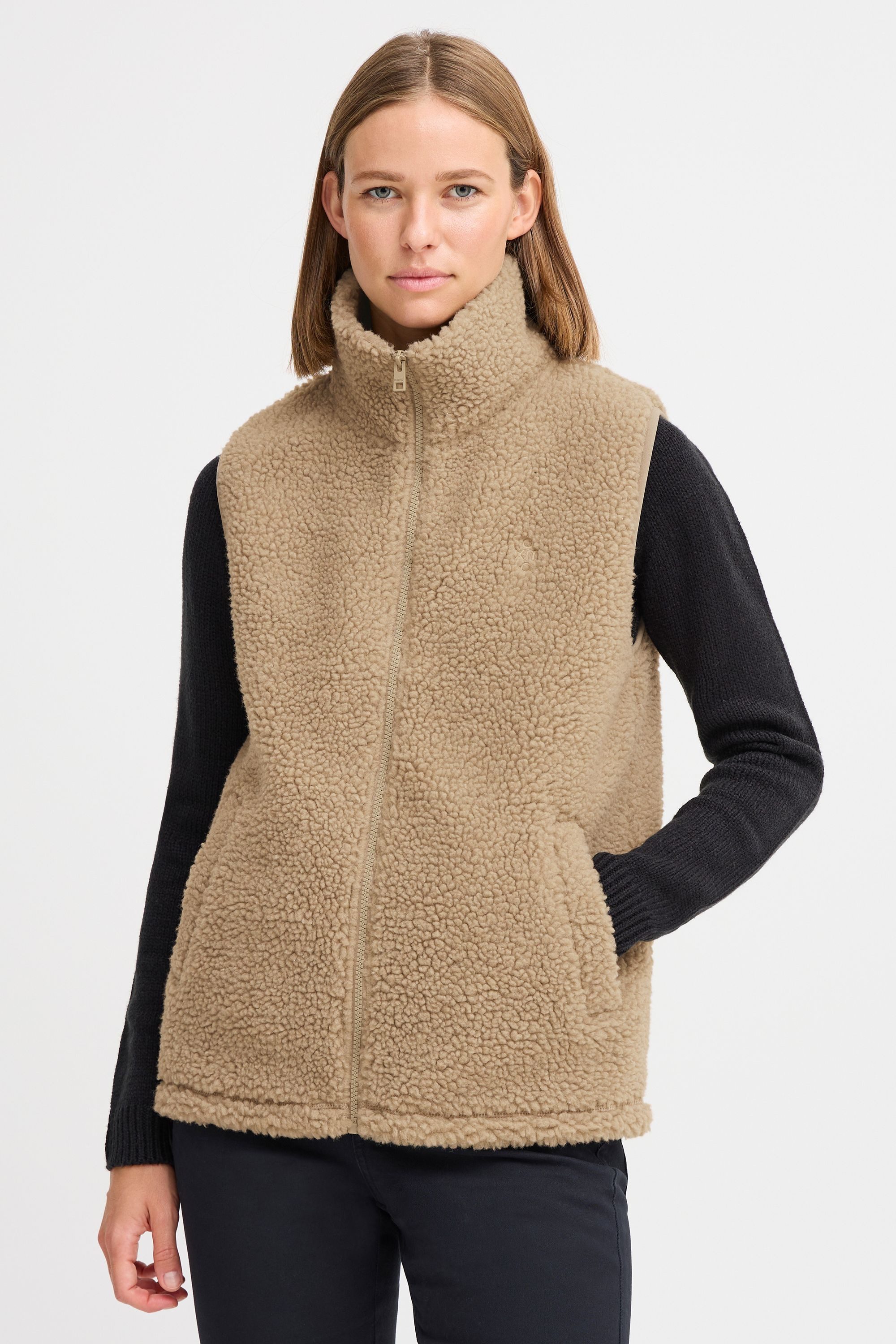 OXMO Plüschweste OXTINNE lässige Teddyweste mit günstig online kaufen