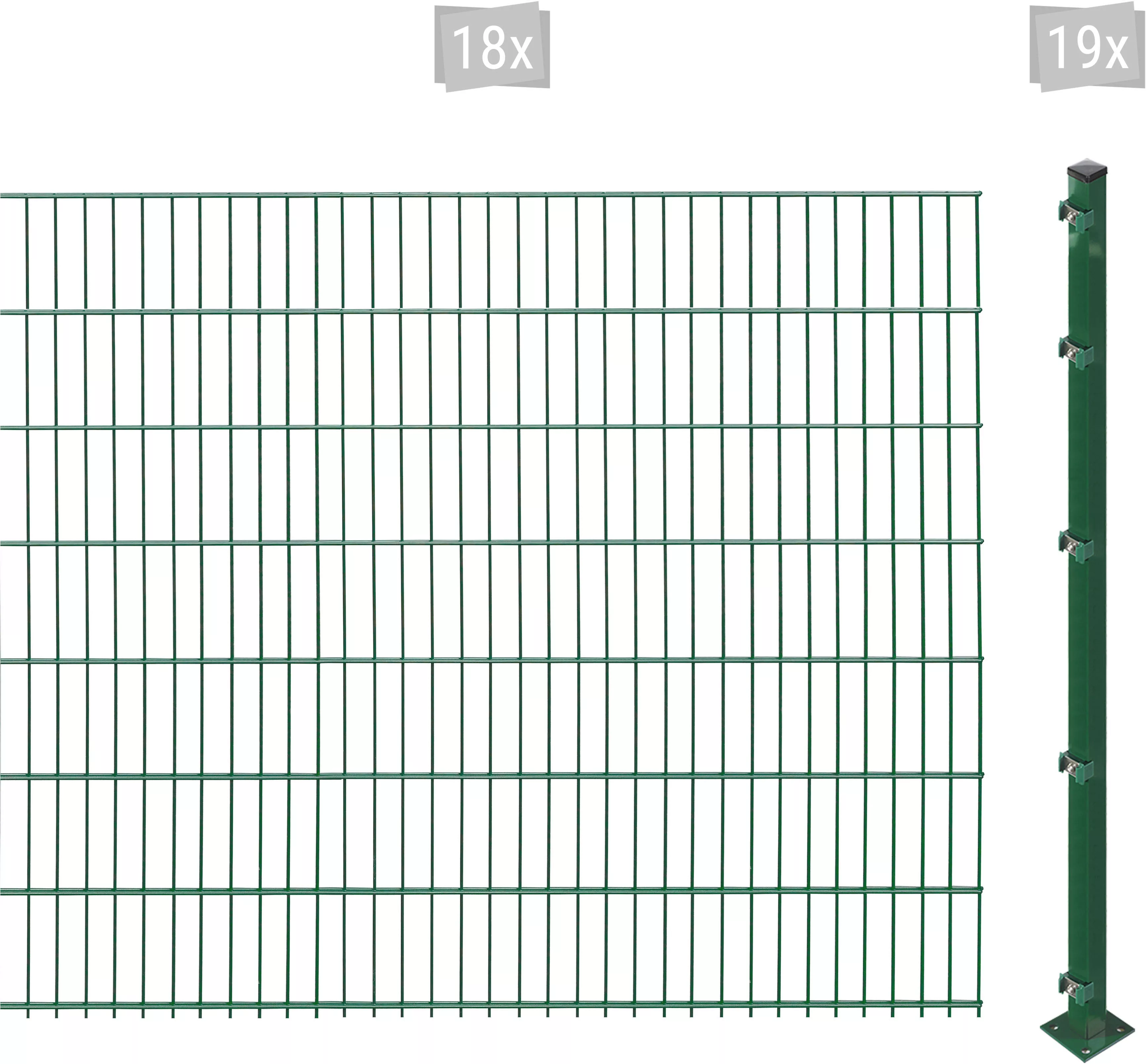 Arvotec Doppelstabmattenzaun "ESSENTIAL 143 zum Aufschrauben", Zaunhöhe 143 günstig online kaufen