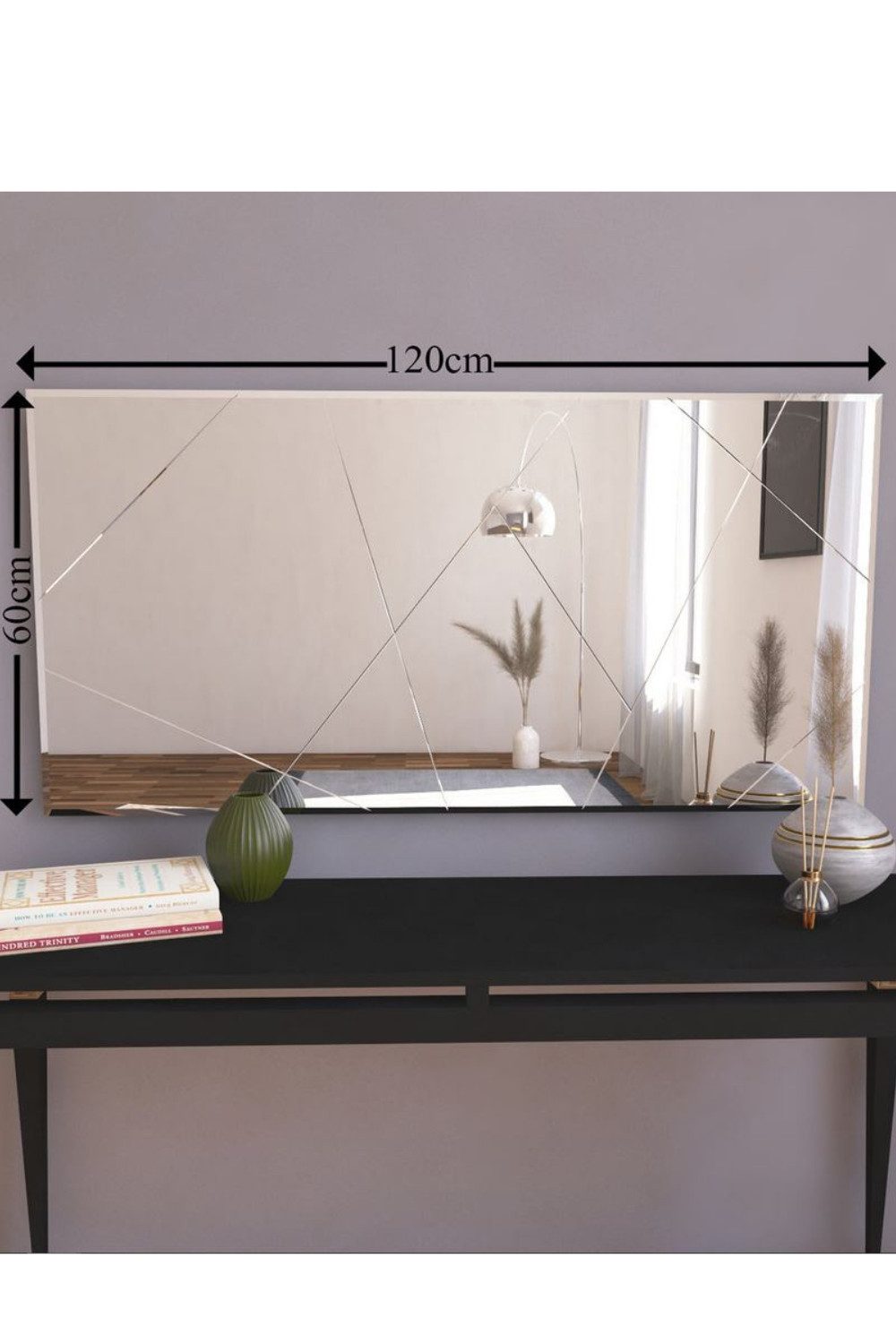 ibonto Wandspiegel Designspiegel 120x60 cm – günstig online kaufen