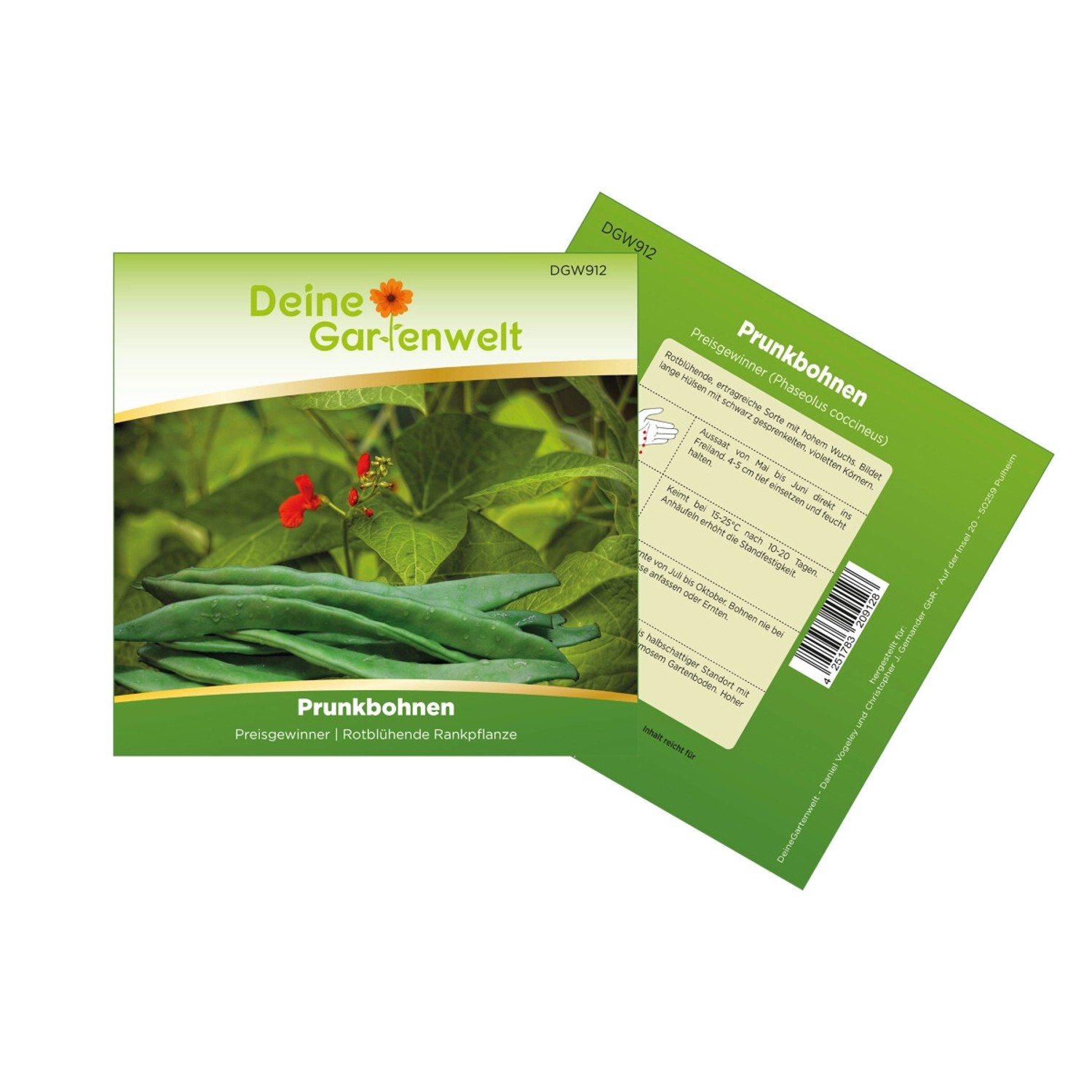 Deine Gartenwelt Prunkbohne Feuerbohne Preisgewinner Samen günstig online kaufen