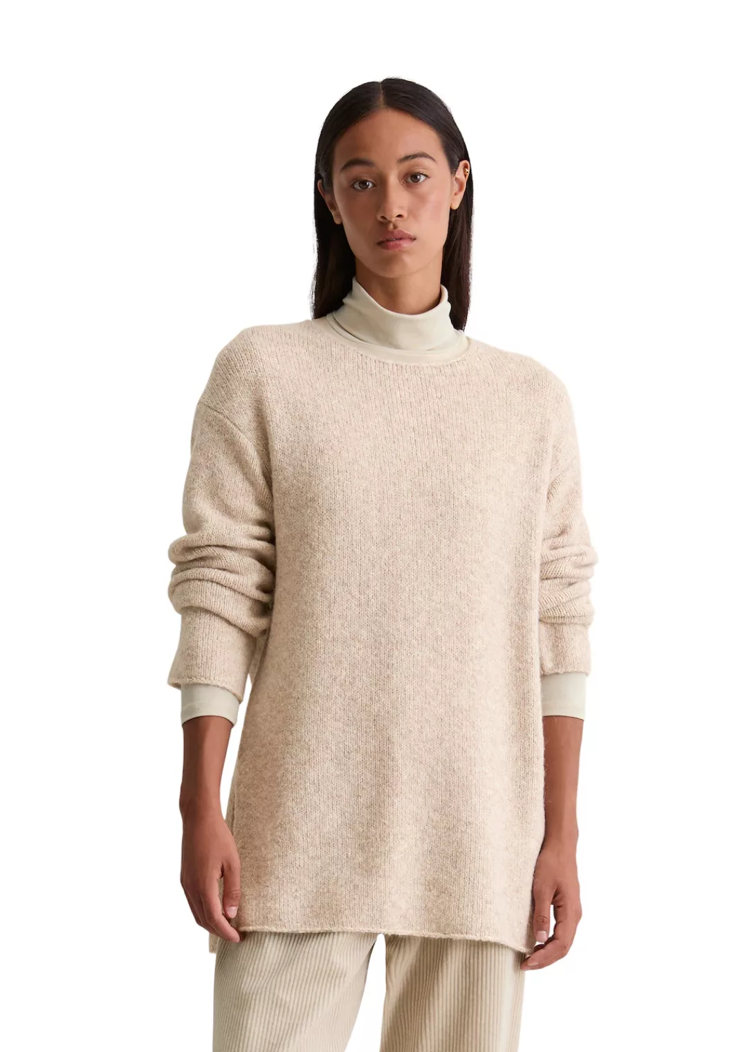 Marc OPolo Strickpullover "aus Bio-Baumwolle-Alpaka-Schurwolle-Mix" günstig online kaufen