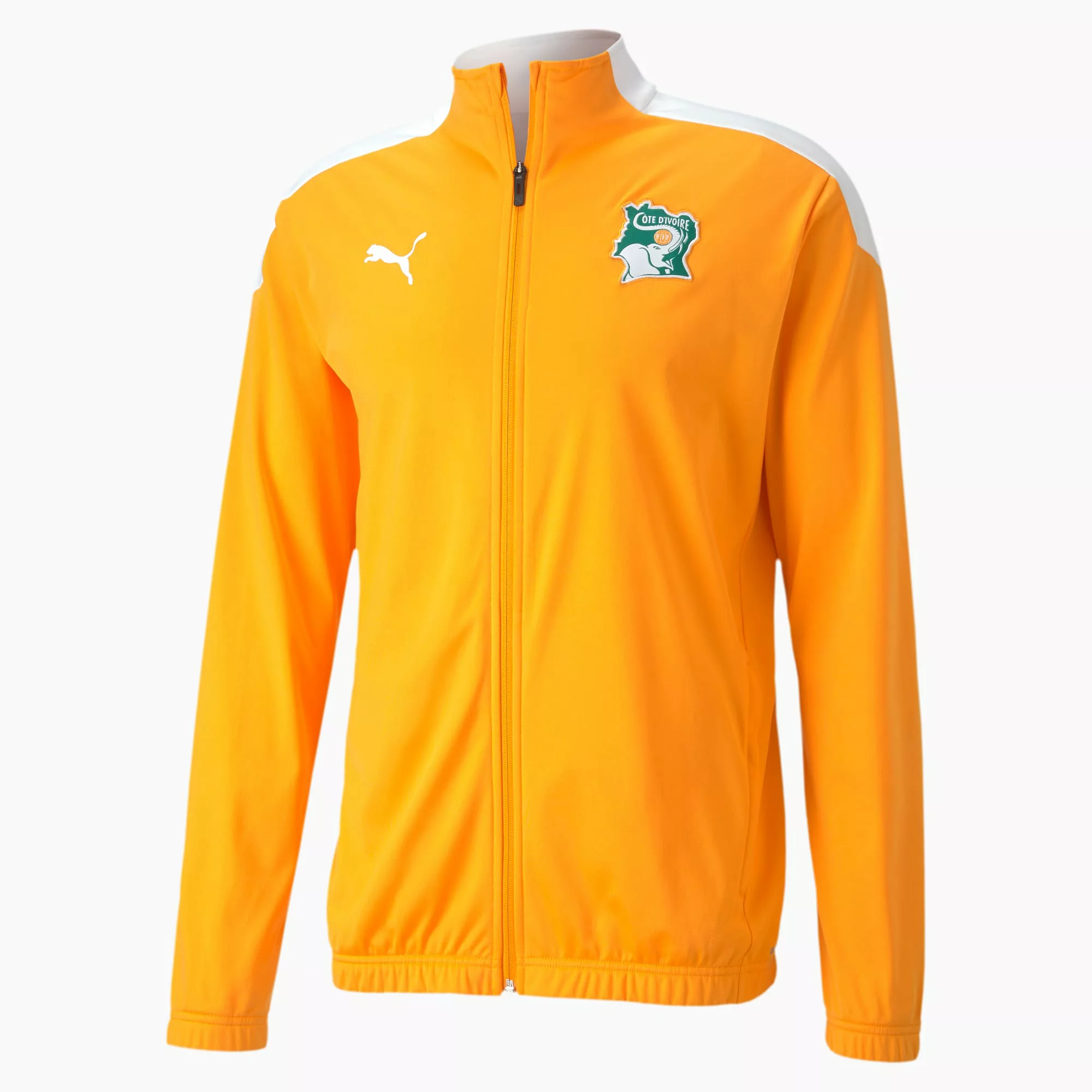 PUMA Elfenbeinküste Herren Stadium Jacke | Mit Aucun | Weiß/Orange | Größe: günstig online kaufen