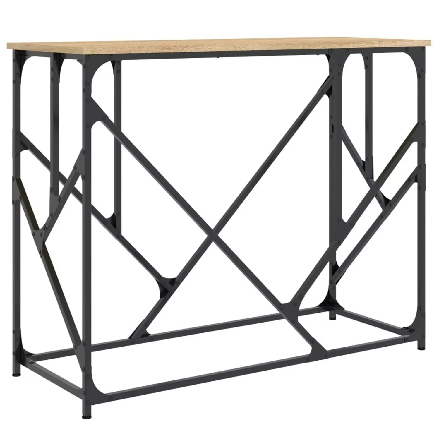 vidaXL Konsolentisch Sonoma-Eiche 100x40x80 cm Holzwerkstoff günstig online kaufen