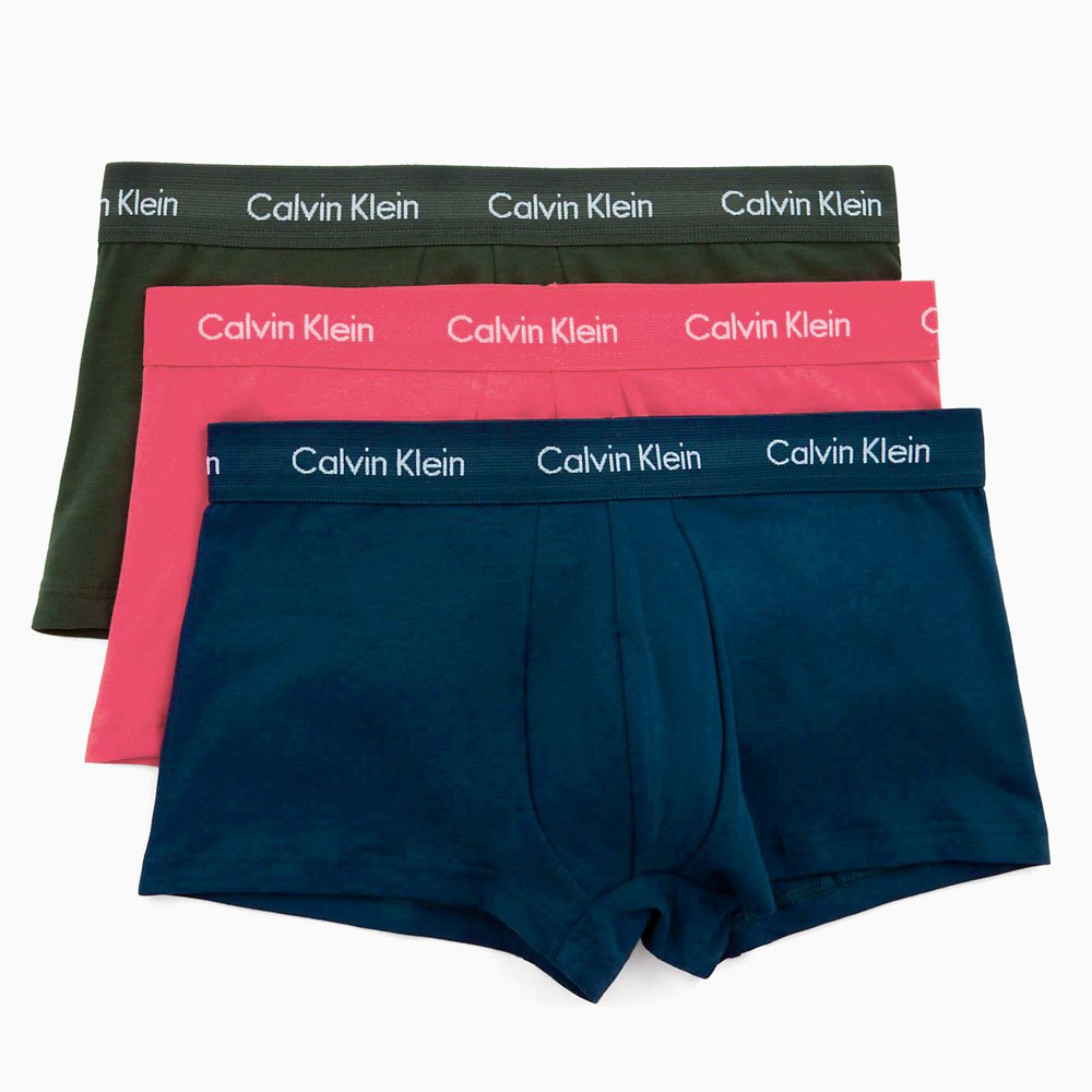 Calvin Klein Underwear Stretch Low Rise Boxer 3 Einheiten L Pink / Blue / G günstig online kaufen