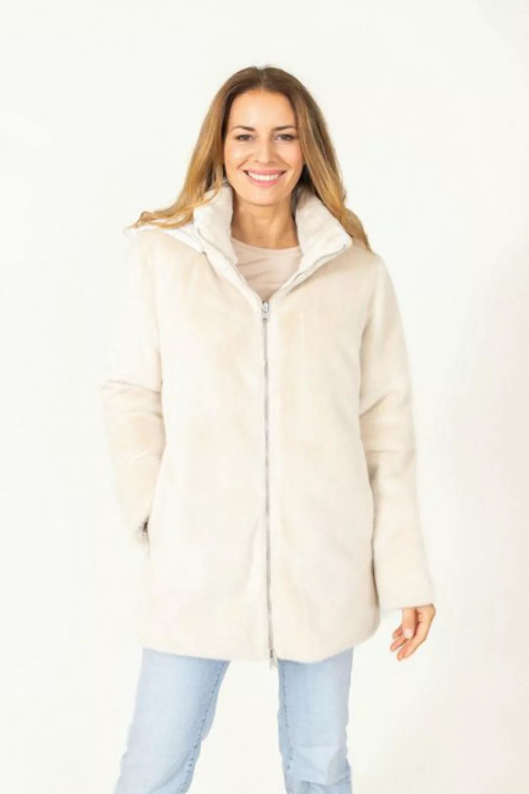 WEGA Green Goose Wendejacke Wendelongjacke "Lamb-Fakefur günstig online kaufen