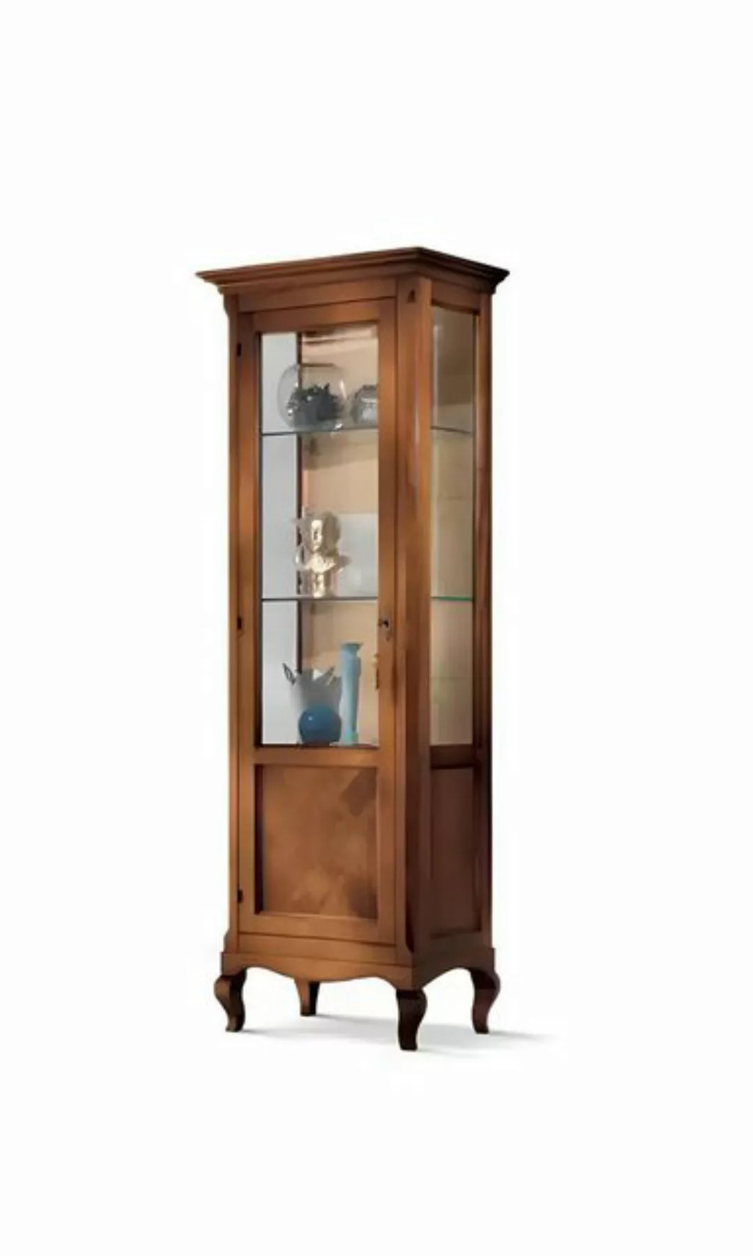 Xlmoebel Vitrine Möbel Glasvitrine Holzregal Italienisch (1-St., Vitrine) H günstig online kaufen