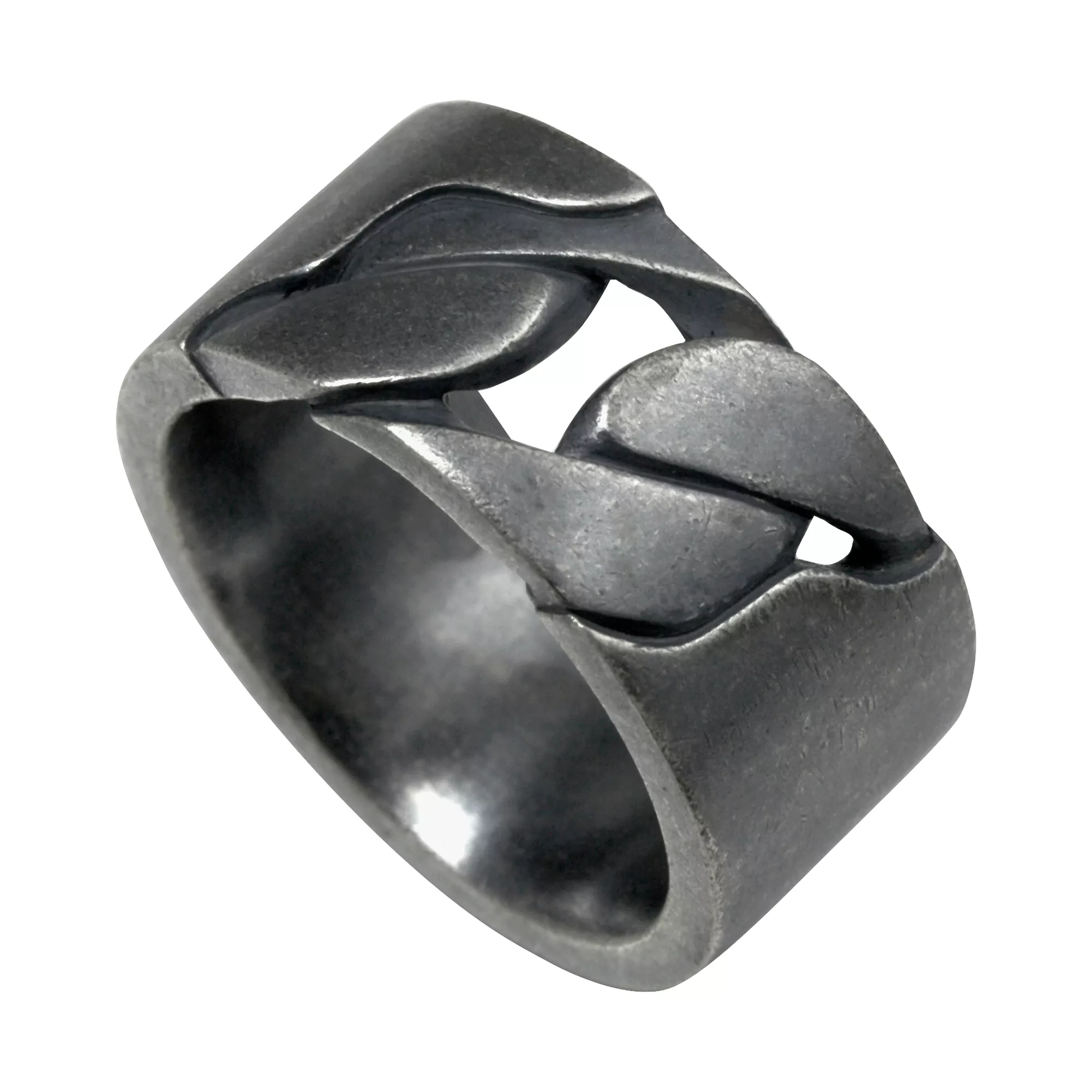 CAÏ Fingerring "925/- Sterling Silber matt oxidiert schwarz" günstig online kaufen