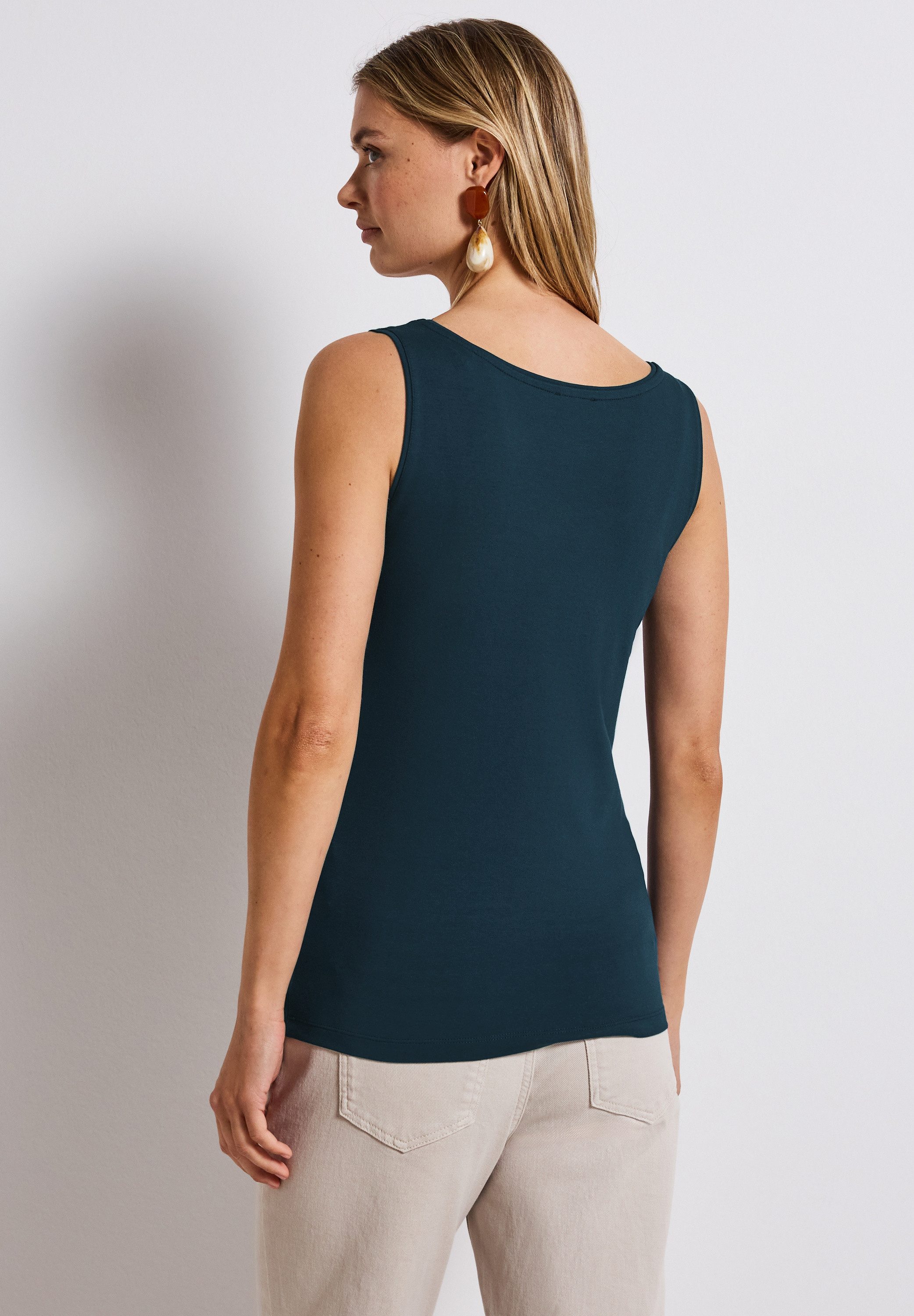 STREET ONE Trägertop mit Materialmix günstig online kaufen
