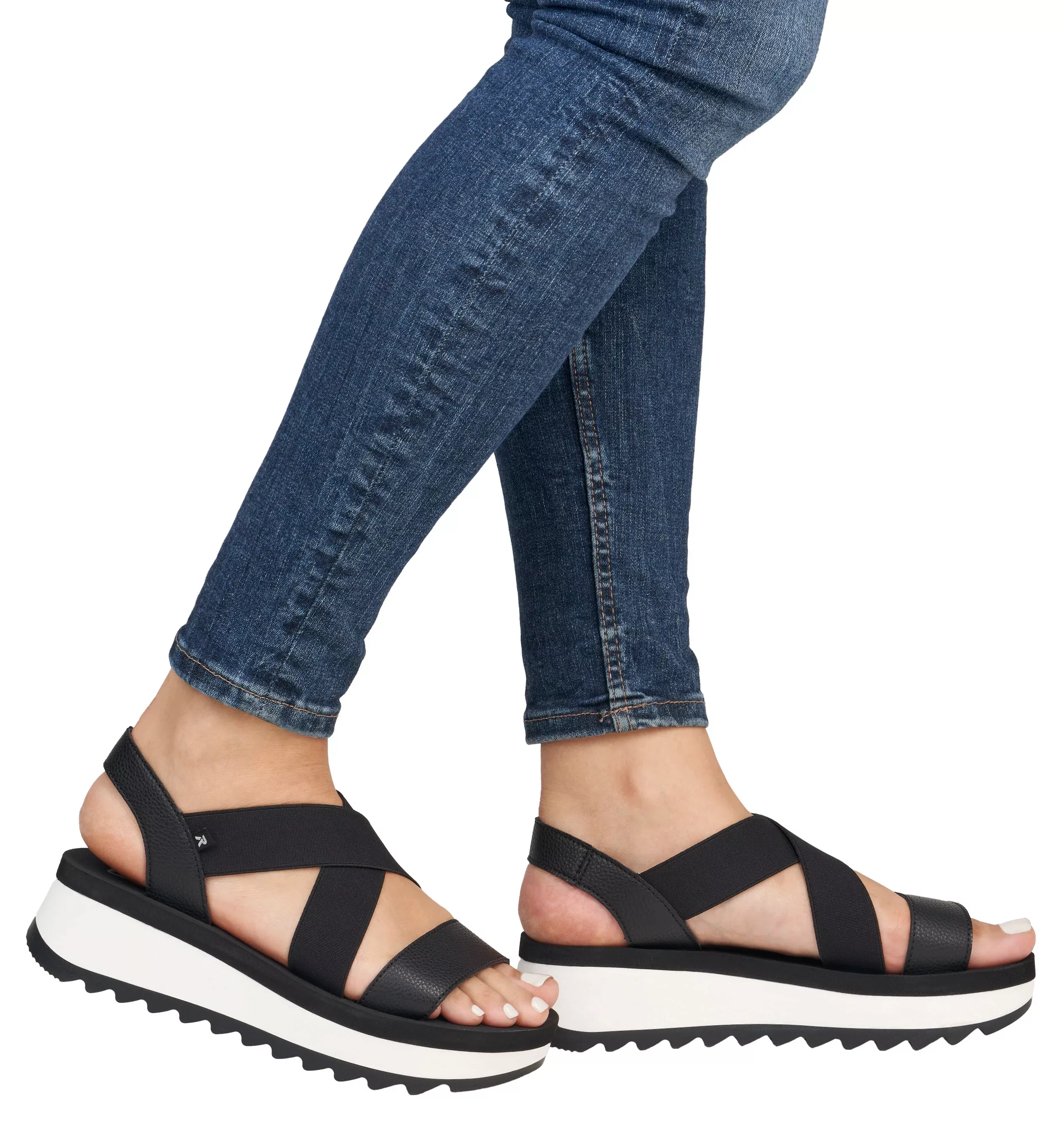 RIEKER Sport Plateausandale, Riemchensandalette, Sommerschuh, Schlupfschuh günstig online kaufen