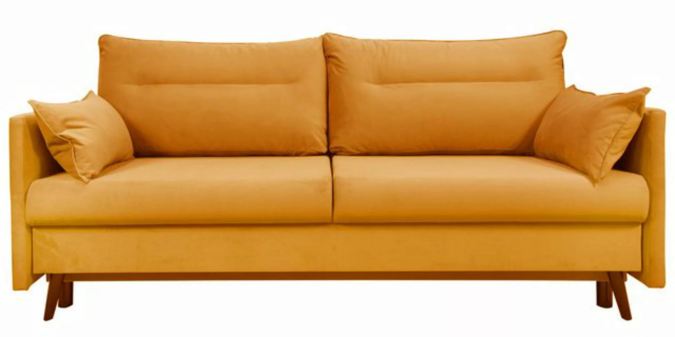 Paspartur Schlafsofa Cosimo PB, 205x85x90 cm mit 2 Kissen, 3-Sitzer, Modern günstig online kaufen