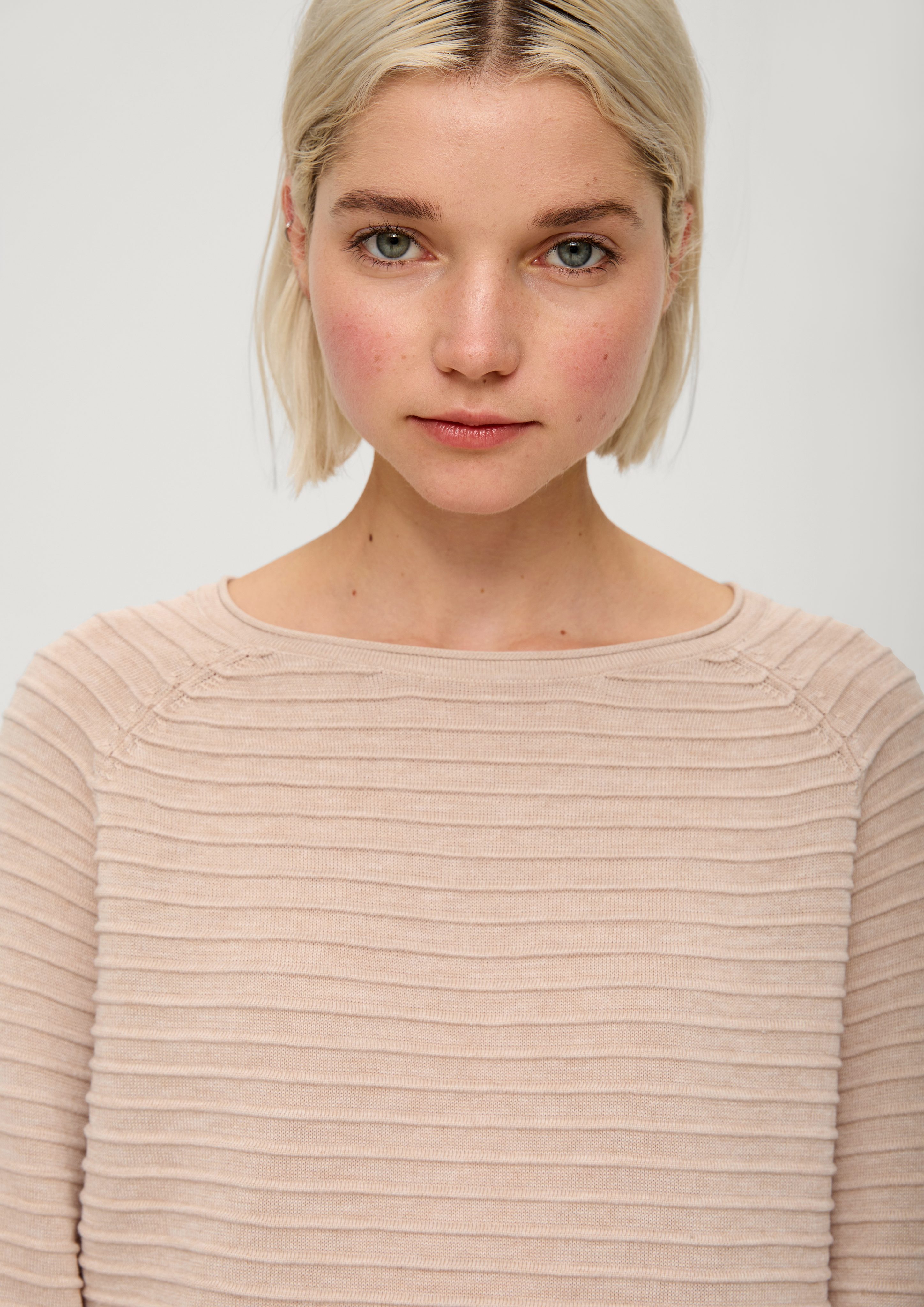 QS Strickpullover mit Strukturmuster günstig online kaufen