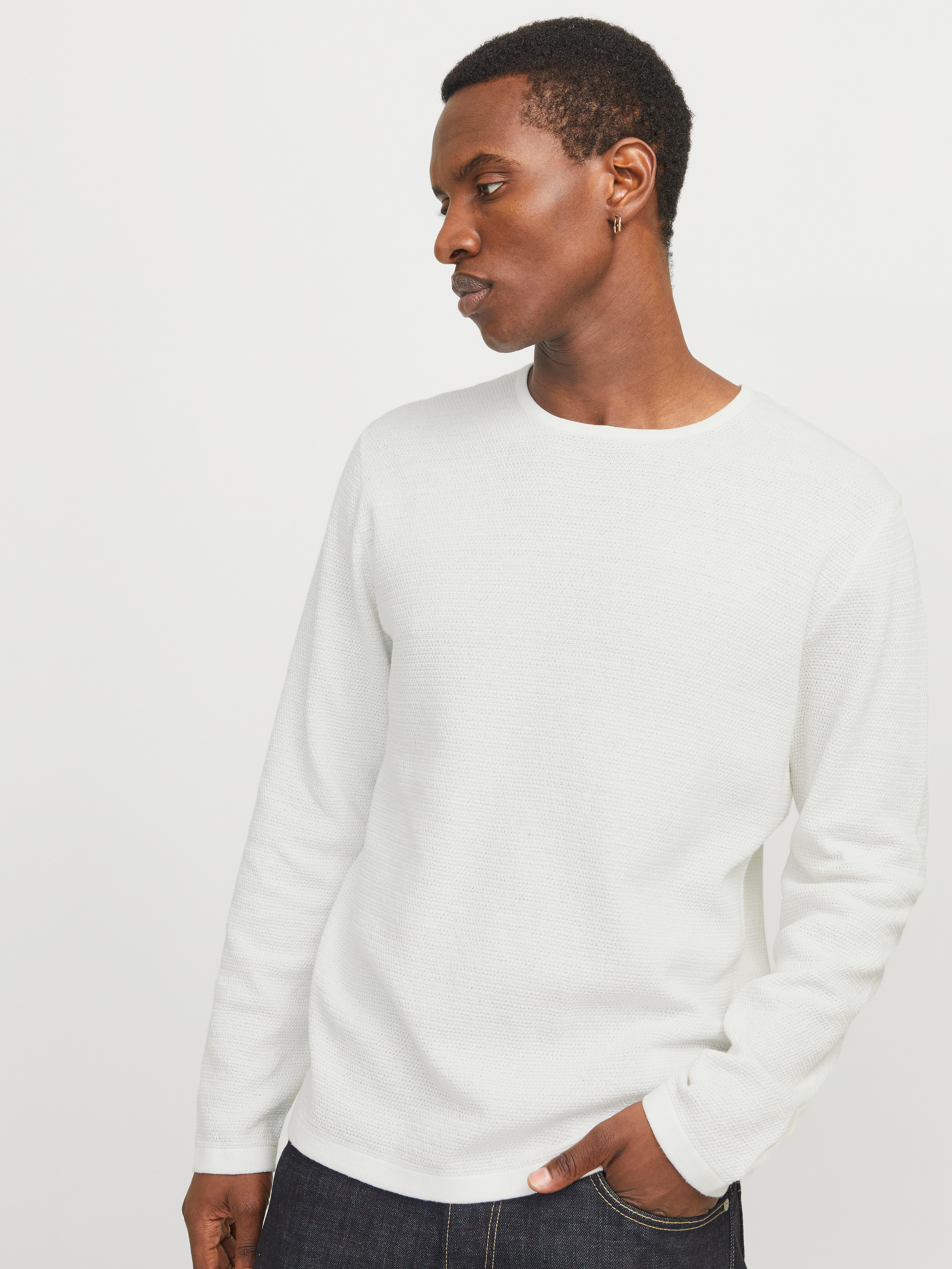 Jack & Jones Rundhalspullover "JJEGEORGE KNIT CREW NECK NOOS", in Strick Op günstig online kaufen