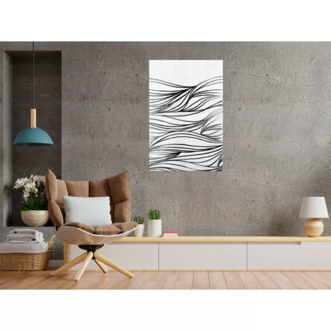 Wandbild Drawings on the Water (1 Part) Vertical XXL günstig online kaufen