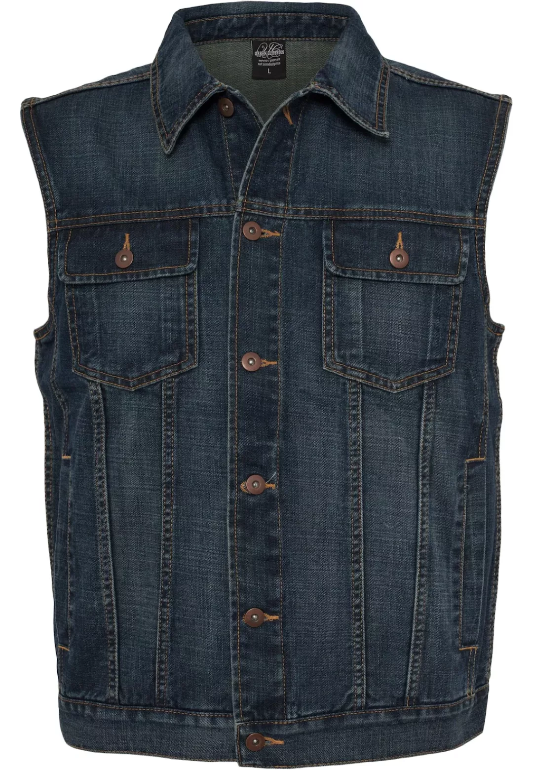 URBAN CLASSICS Jerseyweste "Urban Classics Herren Denim Vest", (1 tlg.) günstig online kaufen