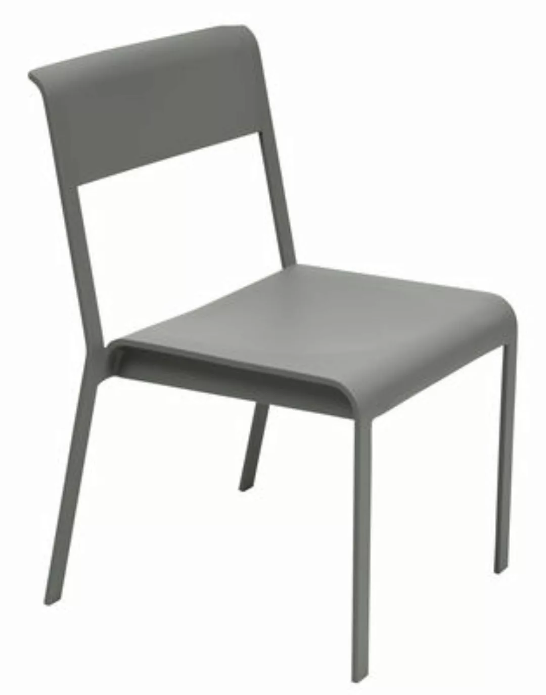 Stapelbarer Stuhl Bellevie metall grün grau / Metall - Fermob - Grau günstig online kaufen