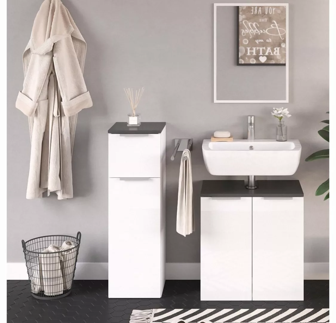 Vicco Midischrank Badezimmerschrank OTIS Weiß günstig online kaufen