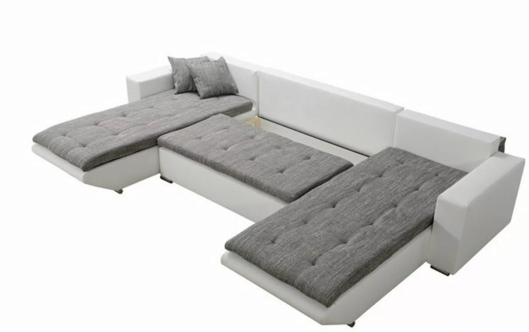 Fun Möbel Wohnlandschaft Wohnlandschaft Sofa NINO XL mit Schlaffunktion, in günstig online kaufen