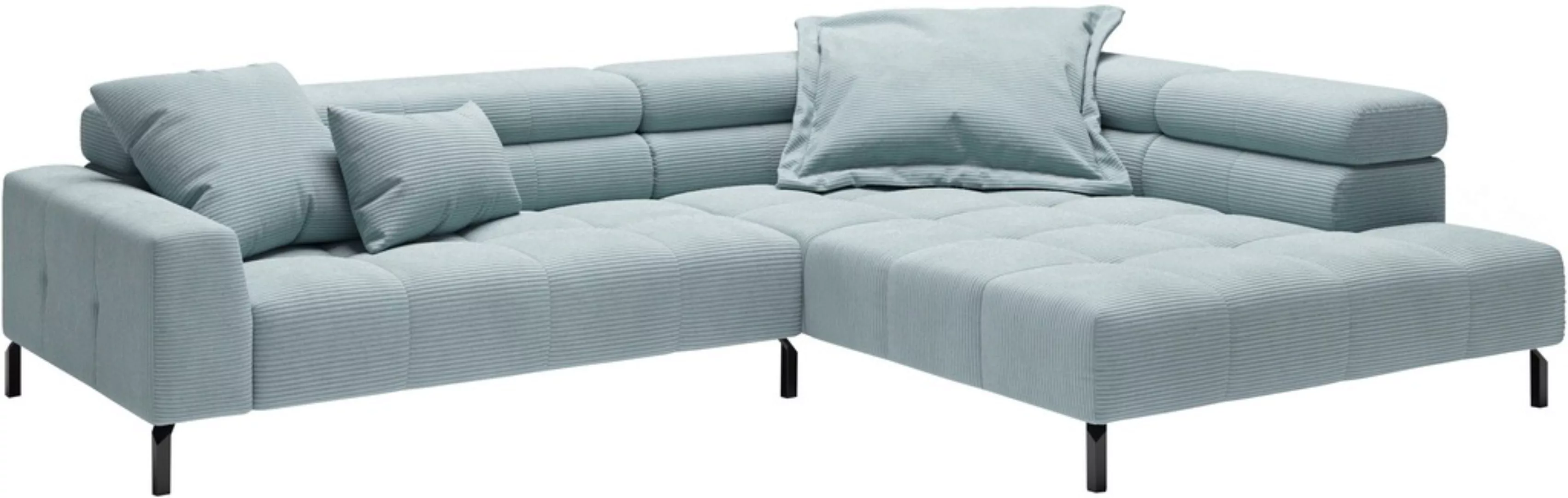 Places of Style Ecksofa "Cleveland, L-Form, incl. Kopfteilverstellung, Brei günstig online kaufen
