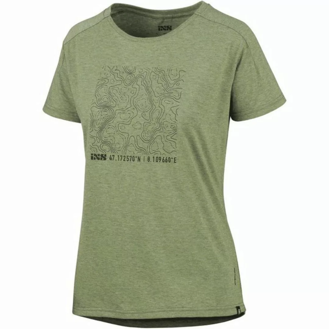 IXS T-Shirt T-Shirts iXS Flow Women Tech Tee Contour olive 36 - S (1-tlg) günstig online kaufen
