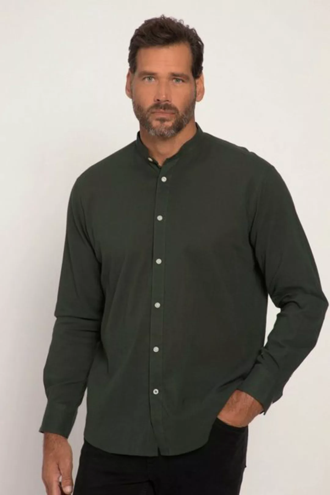 JP1880 Businesshemd Hemd Langarm Crêpe-Qualität Stehkragen Modern Fit günstig online kaufen