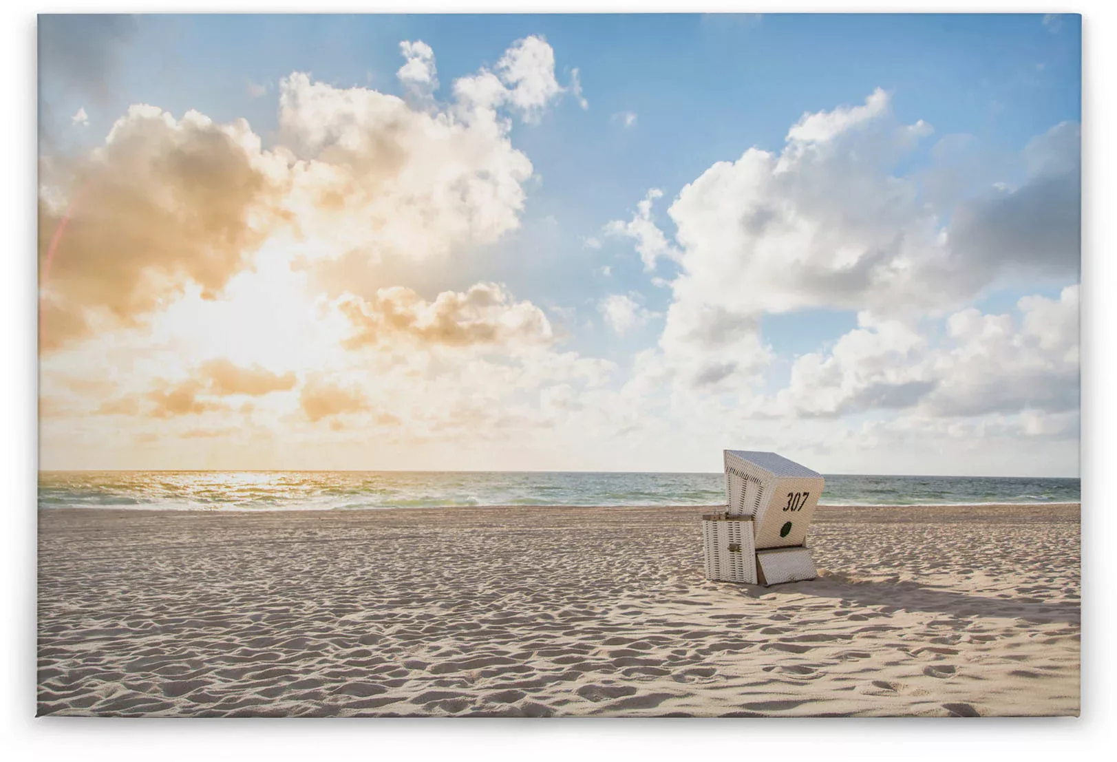 A.S. Création Leinwandbild "Beach Chair", (1 St.), Strand Meer Keilrahmen N günstig online kaufen