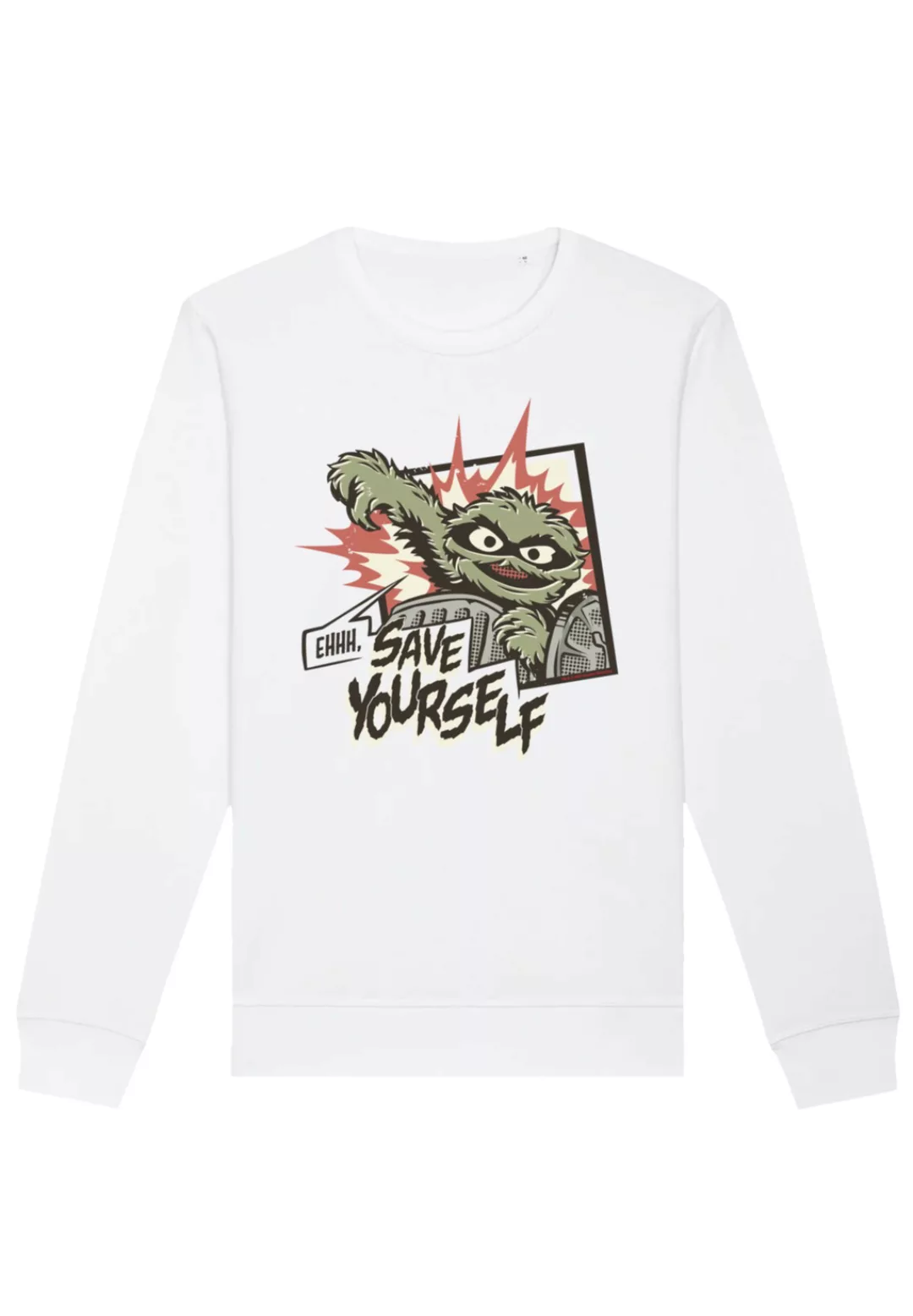 F4NT4STIC Sweatshirt "Sesamstraße Oscar Save Yourself", Premium Qualität günstig online kaufen