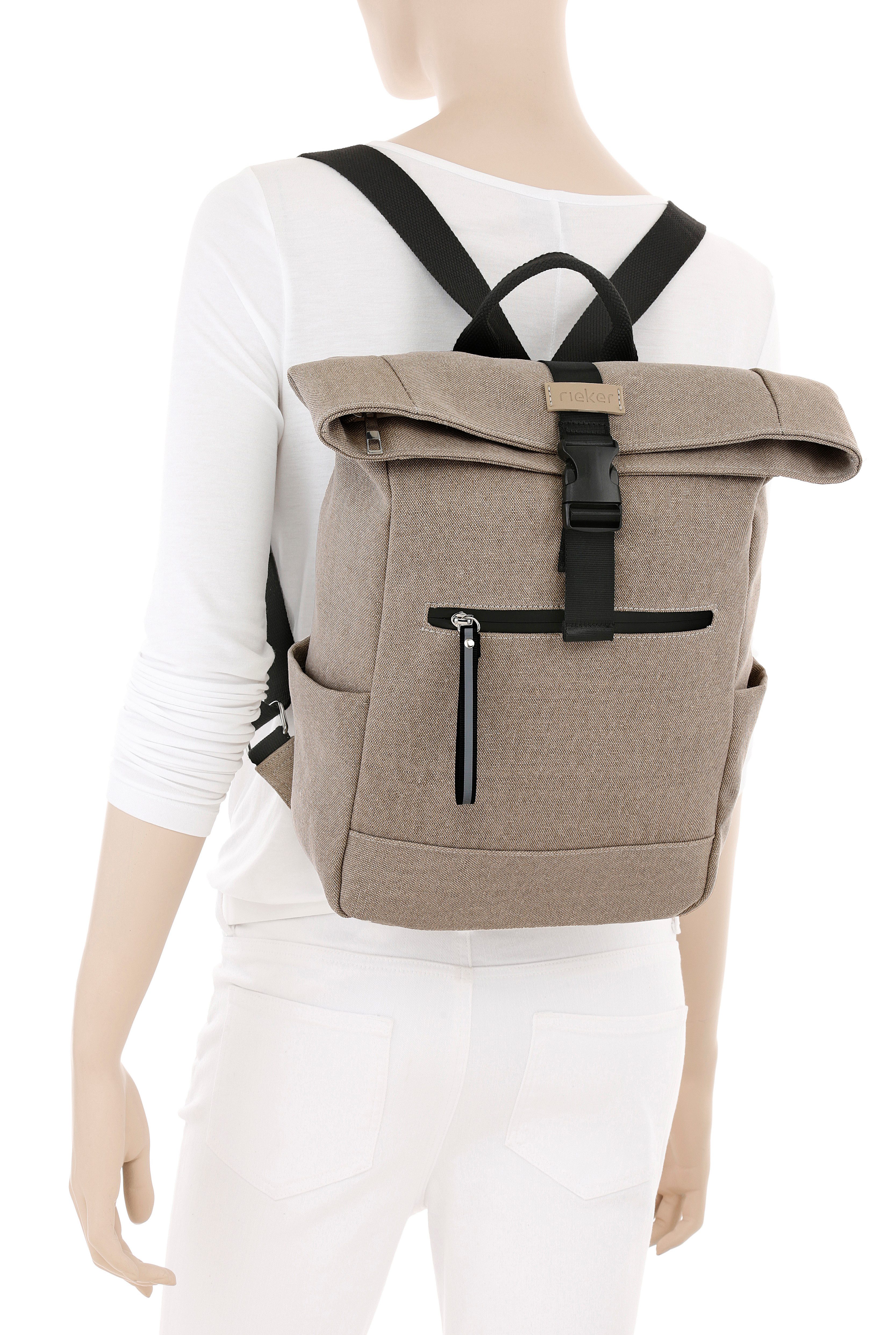 Rieker Cityrucksack Leinen, Freizeitrucksack mit viel günstig online kaufen