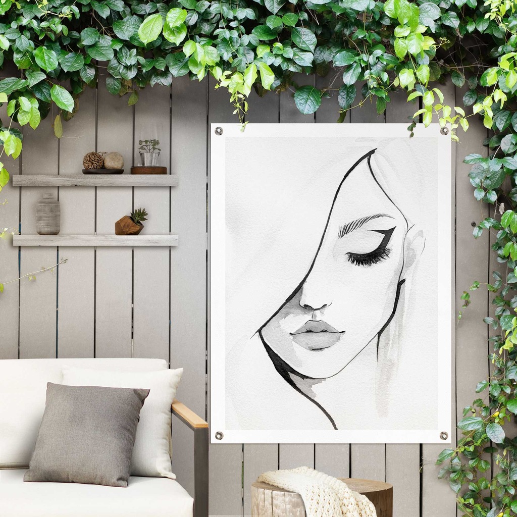 Reinders Poster "Gesicht", Outdoor für Garten oder Balkon günstig online kaufen