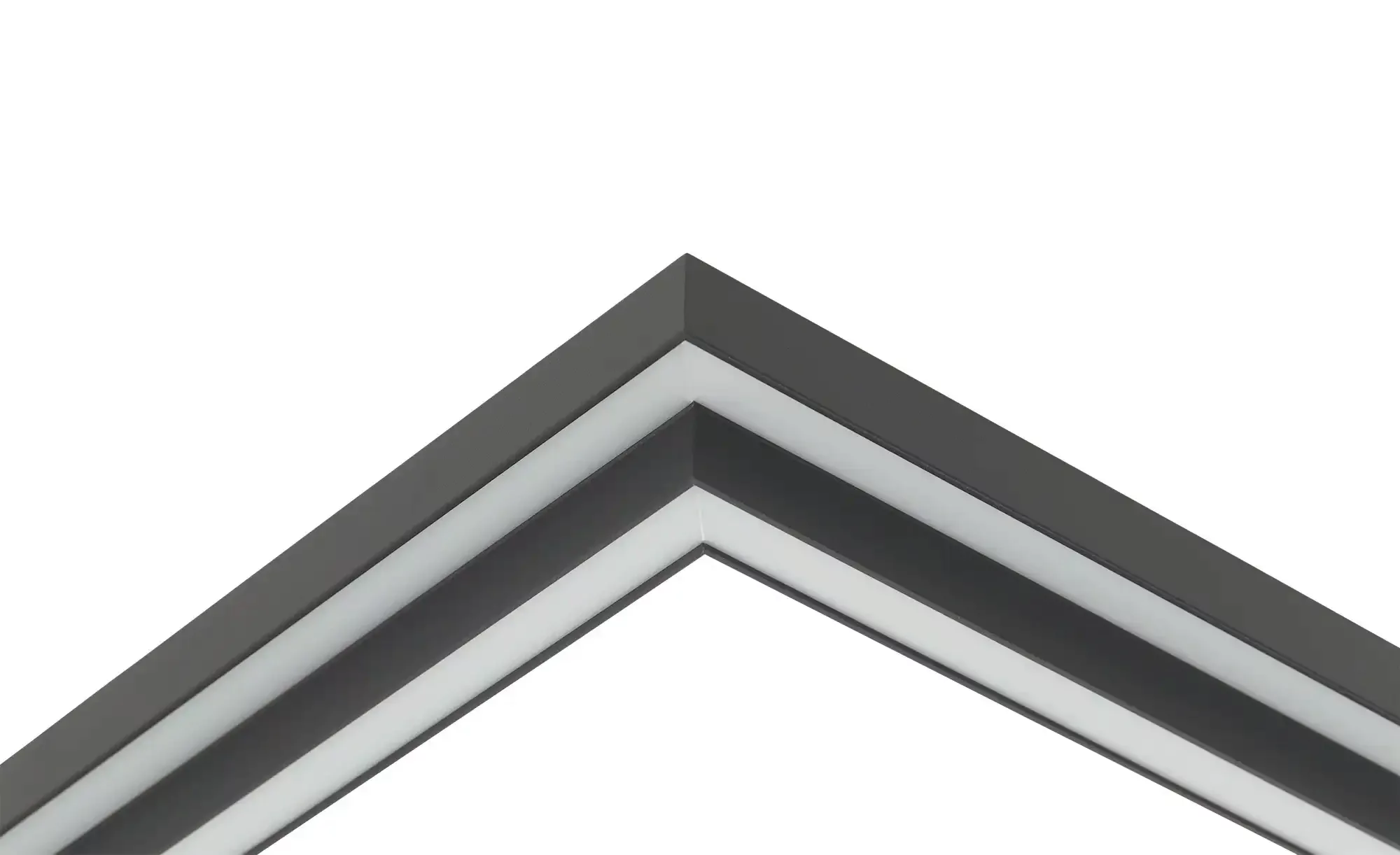 KHG Smart-Home Deckenleuchte, schwarz `Vierecke` ¦ schwarz ¦ Maße (cm): B: günstig online kaufen