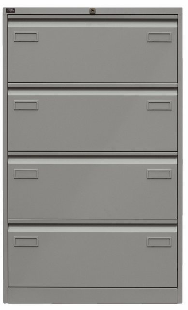 Bisley Hängeregisterschrank Hängeregistraturschrank Light in Silber - Maße: günstig online kaufen