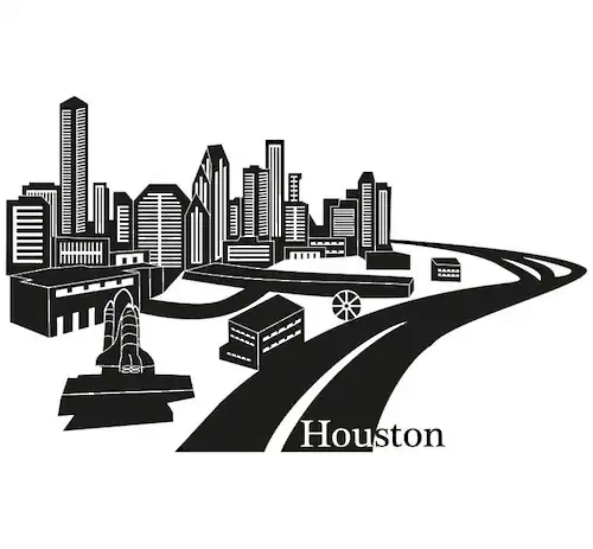 Wall-Art Wandtattoo "XXL Stadt Skyline Houston 100cm", (1 St.) günstig online kaufen