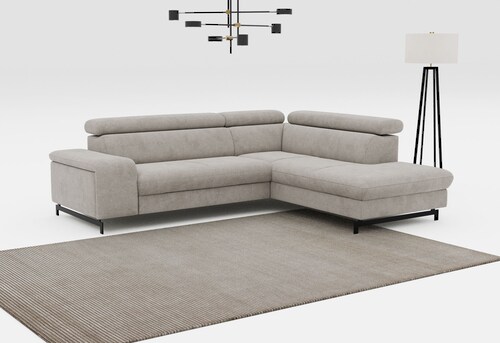 COTTA Ecksofa "Emma L-Form", mit Kopfteilverstellung, wahlweise mit Bettfun günstig online kaufen