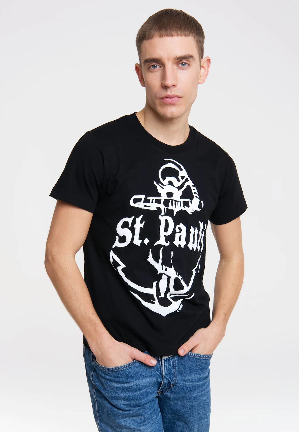 LOGOSHIRT T-Shirt "ST. PAULI", mit tollem Frontprint günstig online kaufen