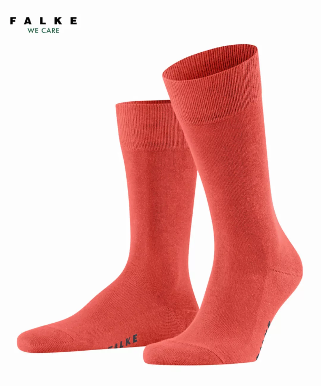 FALKE Family Herren Socken, 39-42, Orange, Uni, Baumwolle, 14657-865502 günstig online kaufen