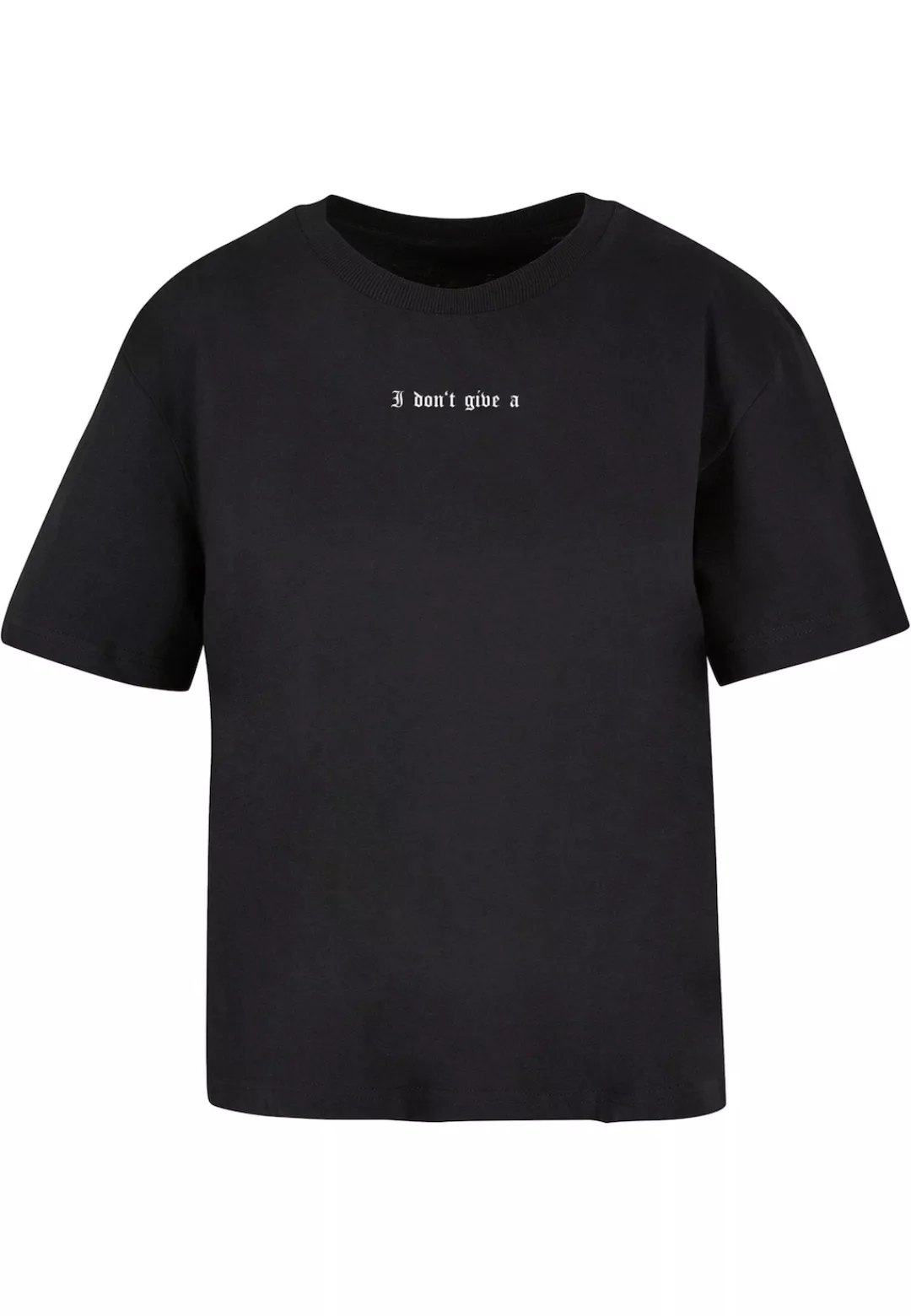 Miss Tee Kurzarmshirt "Miss Tee Damen I Dont Give A F Tee" günstig online kaufen