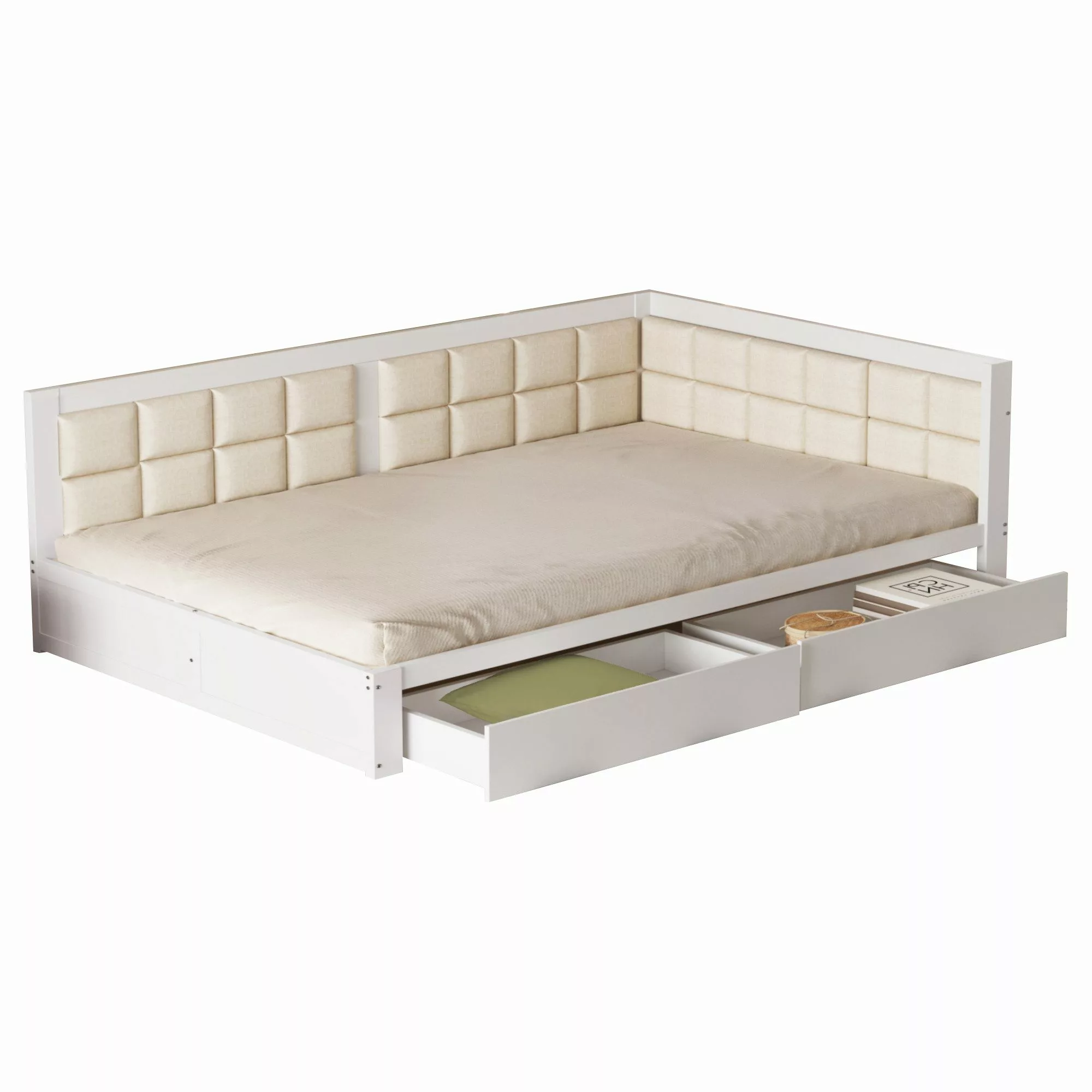 REDOM Polsterbett Schlafsofa Multifunktionsbett, Funktionsbett Stauraumbett günstig online kaufen