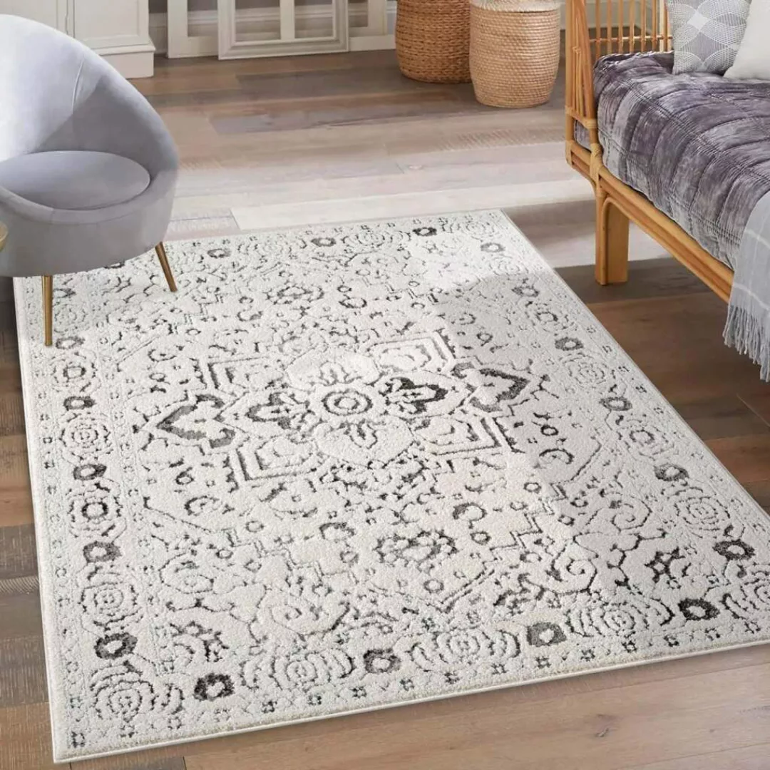 Carpet City Teppich »LOUNGE 0638«, rechteckig, 15 mm Höhe, Kurzflor-Teppich günstig online kaufen